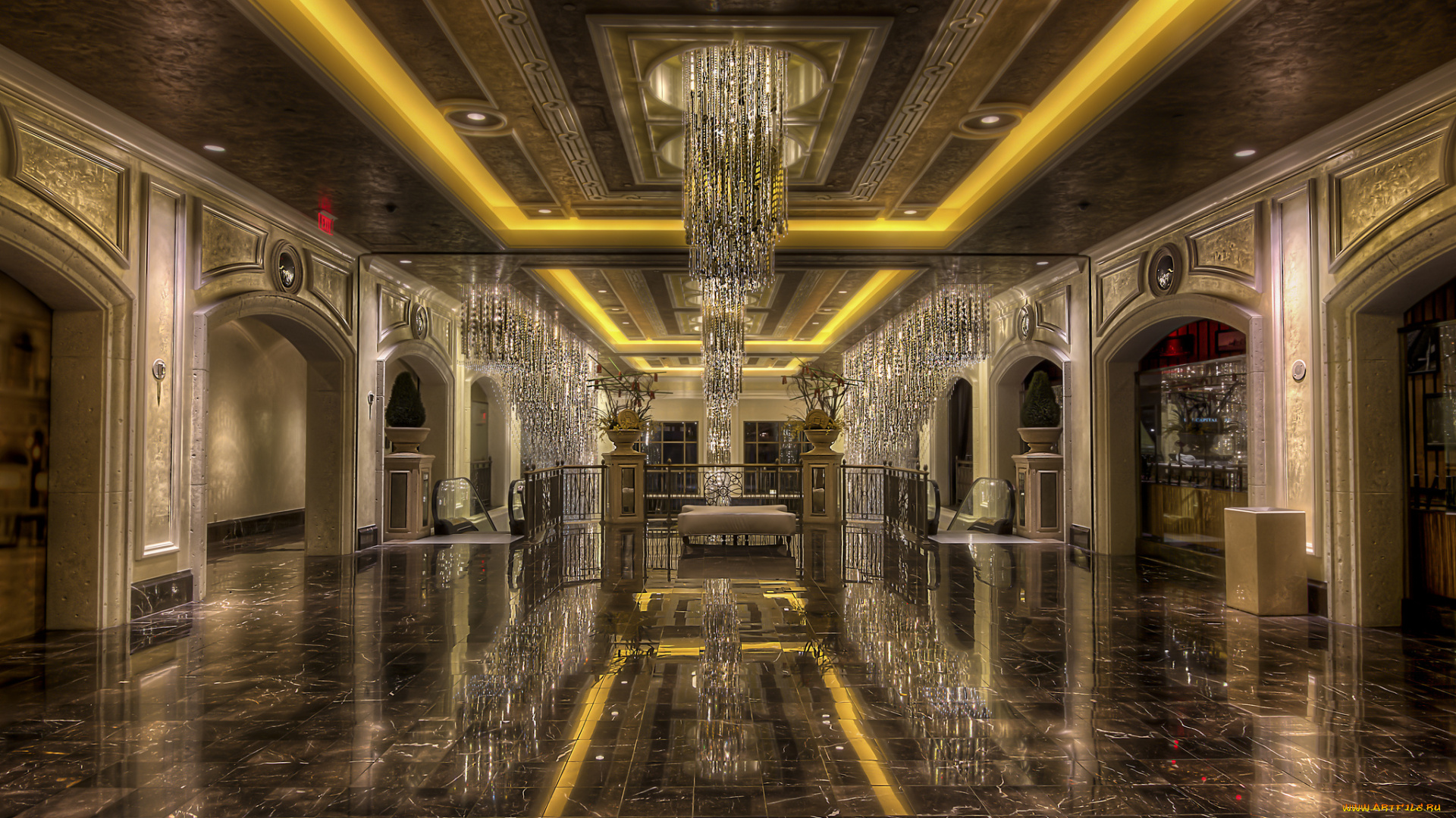 palazzo, chandelier, room, интерьер, холлы, , лестницы, , корридоры, холл