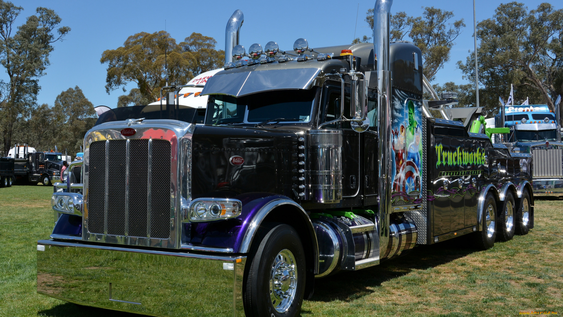 peterbilt, автомобили, седельный, тяжелый, грузовик, тягач