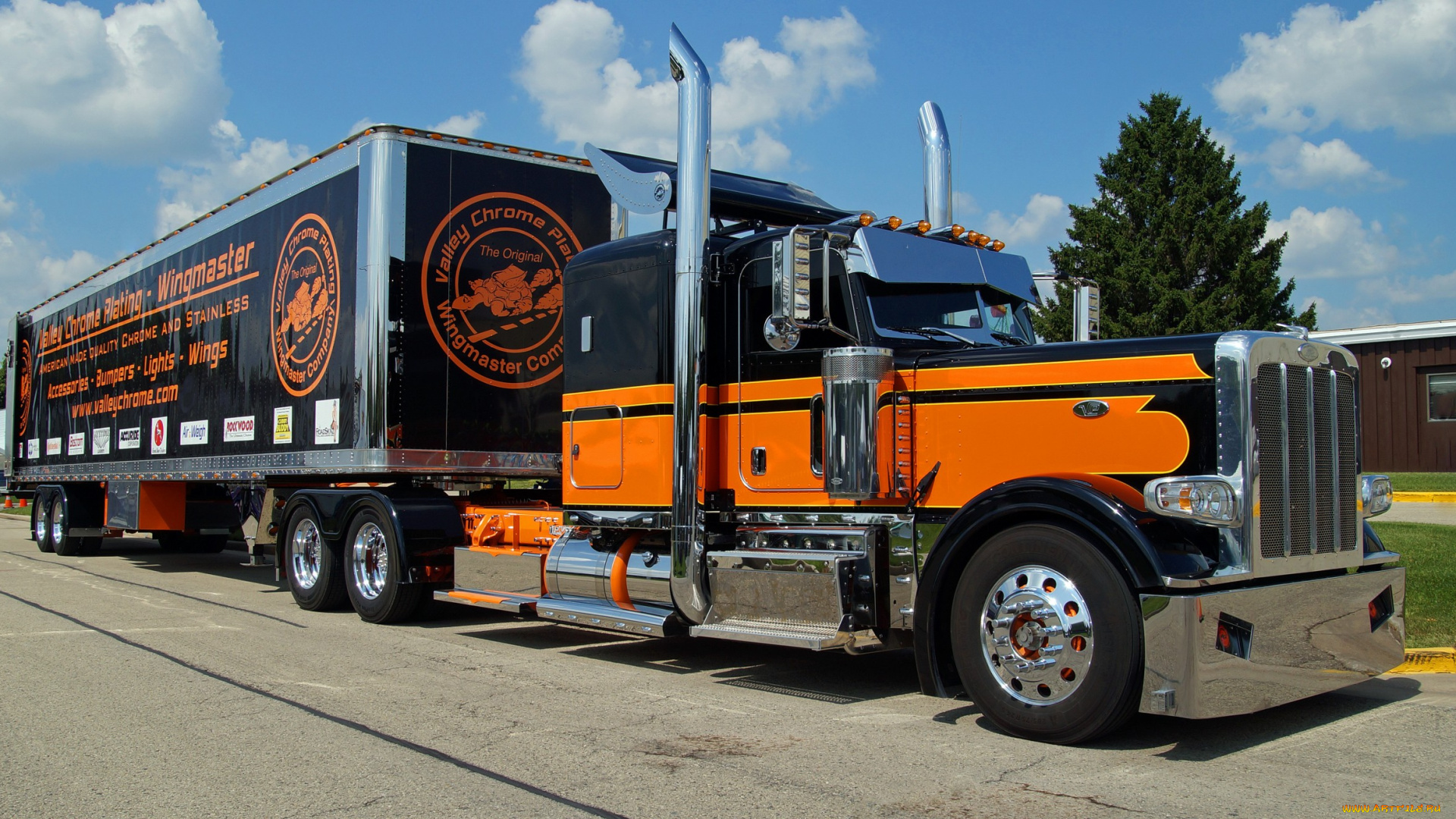 peterbilt, truck, автомобили, peterbilt, тяжелый, грузовик, седельный, тягач