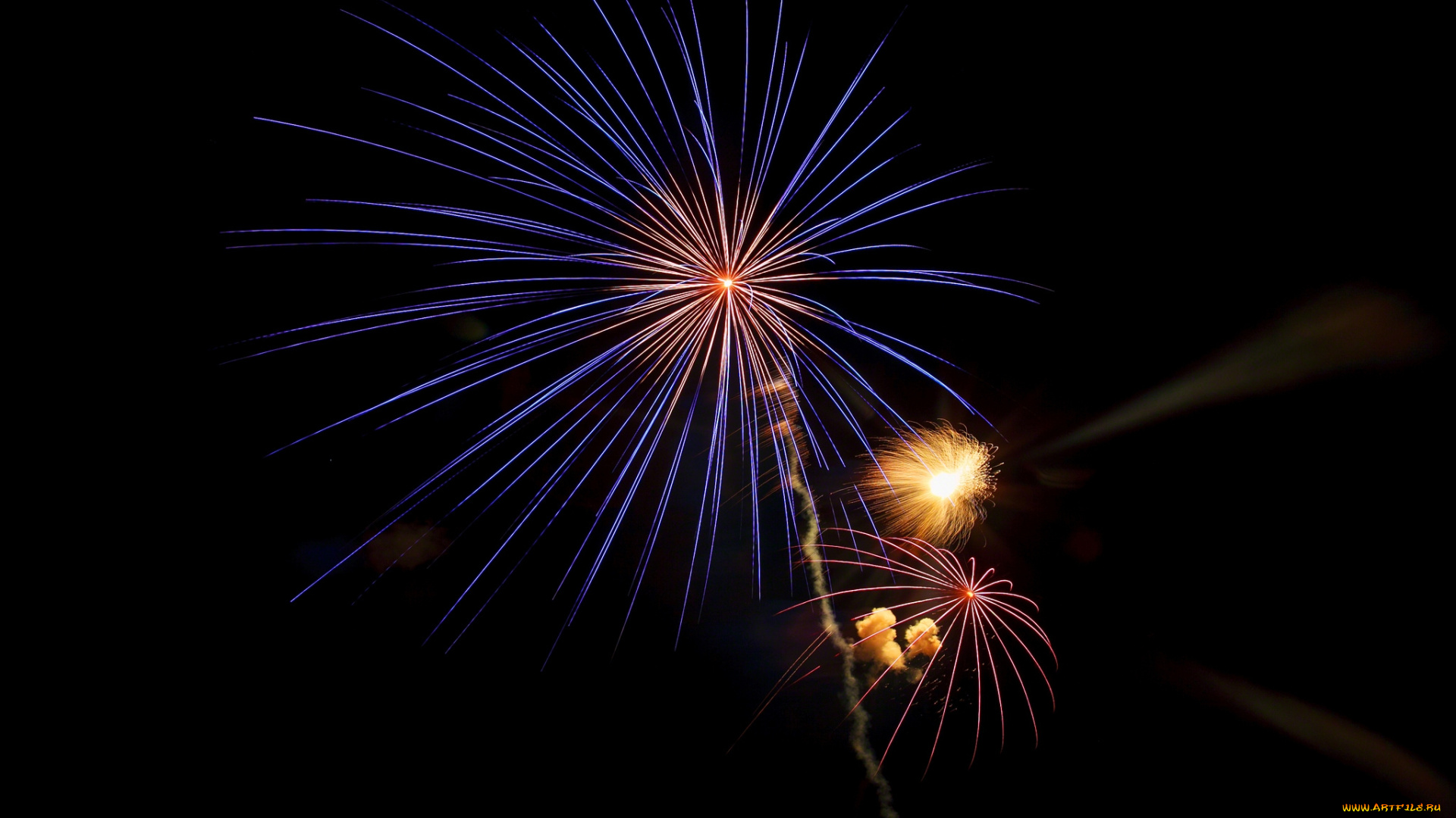 разное, салюты, , фейерверки, ночь, фейерверк