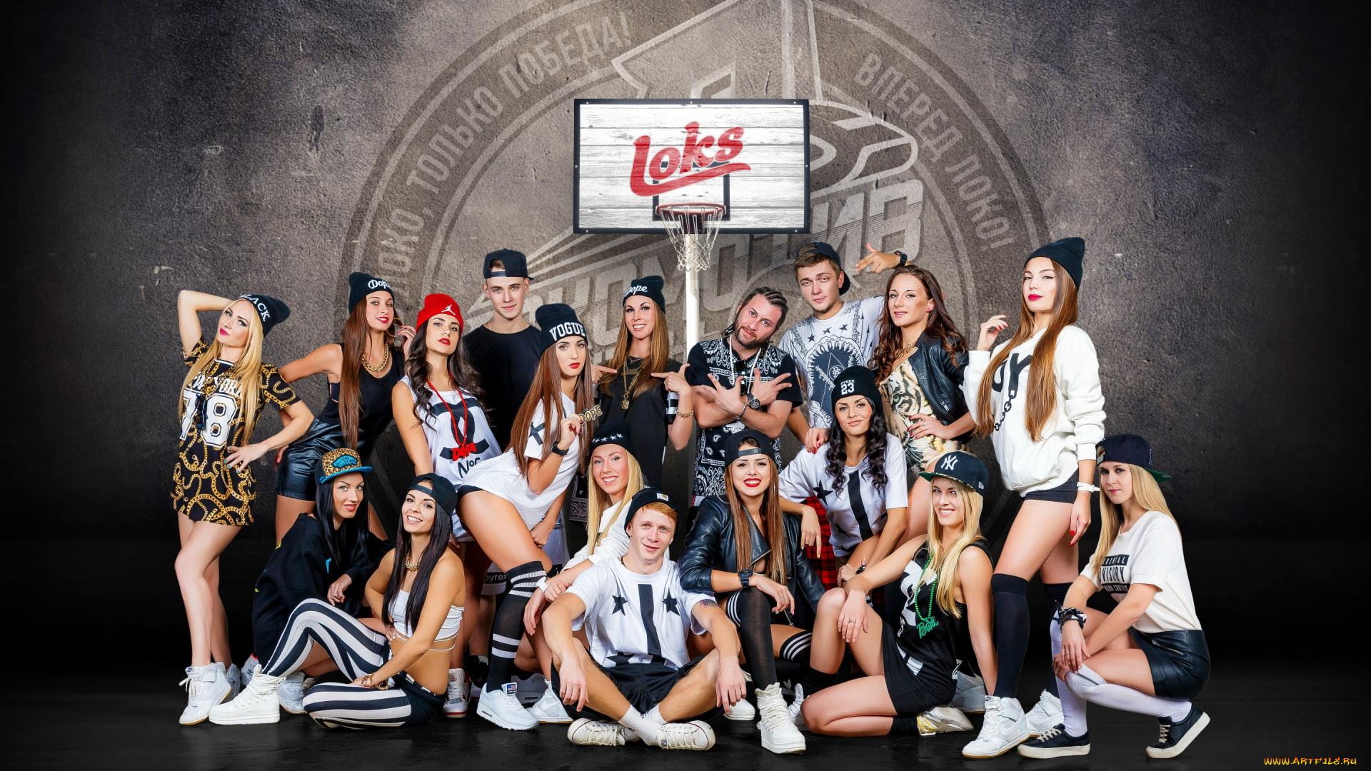 спорт, группы, поддержки, девушка