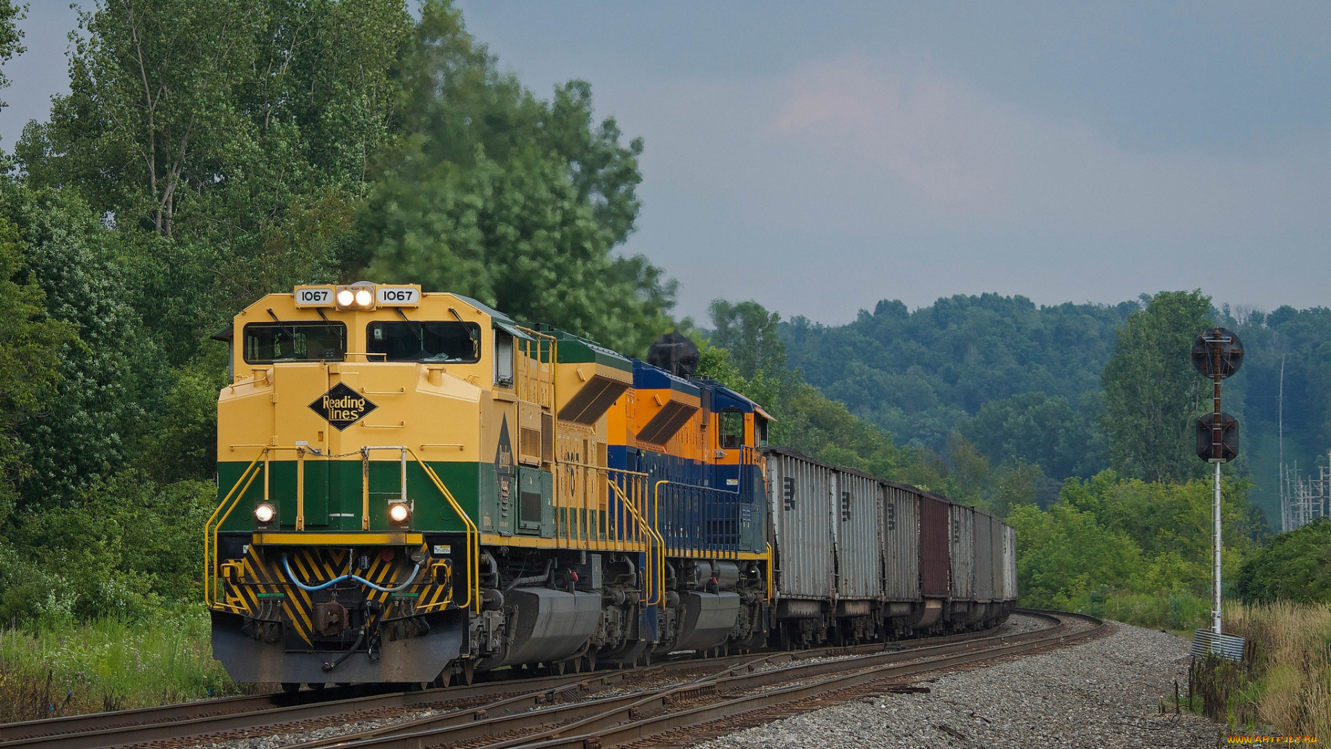 техника, поезда, состав, локомотив, дорога, железная