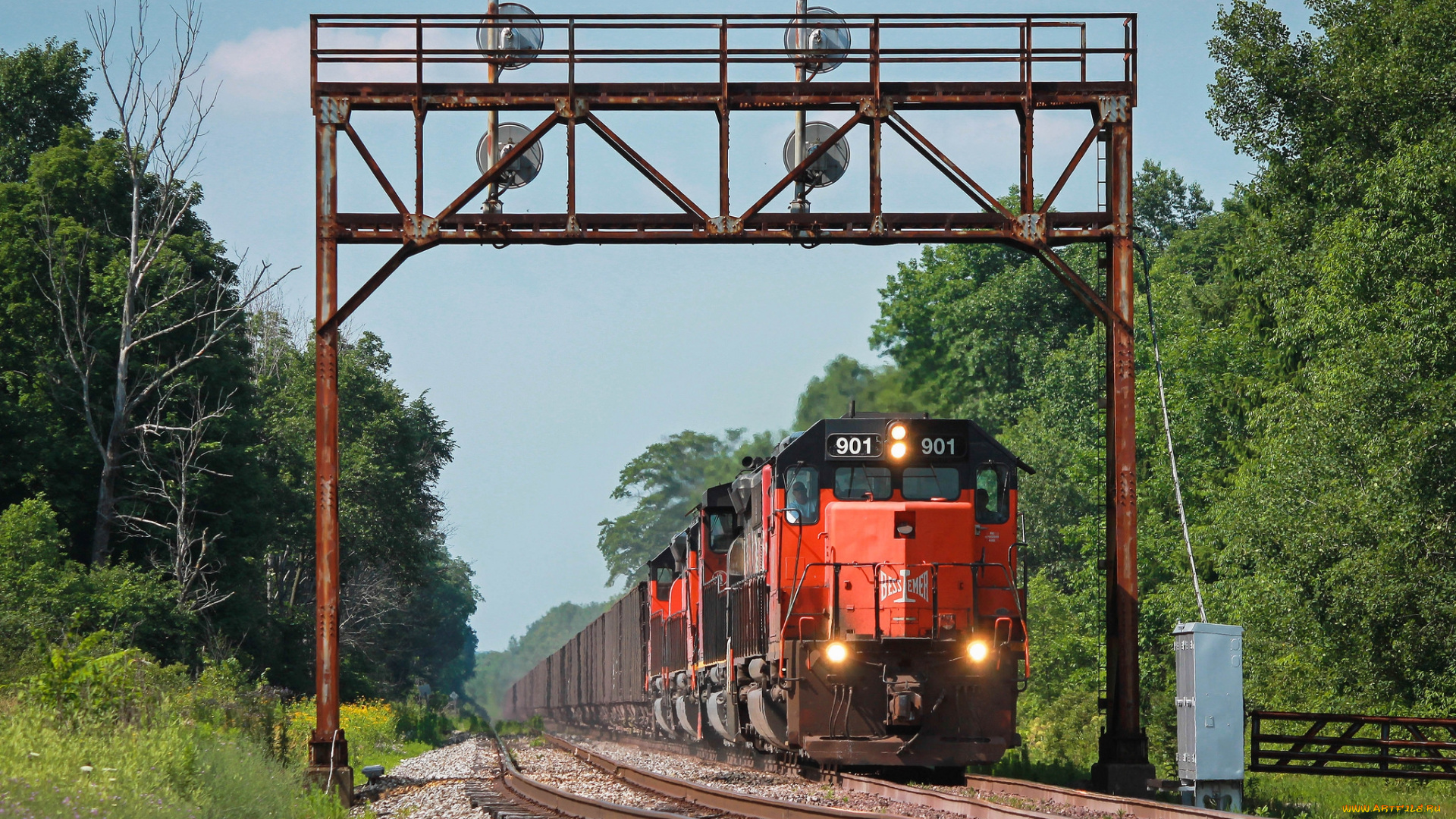 техника, поезда, железная, дорога, локомотив, состав