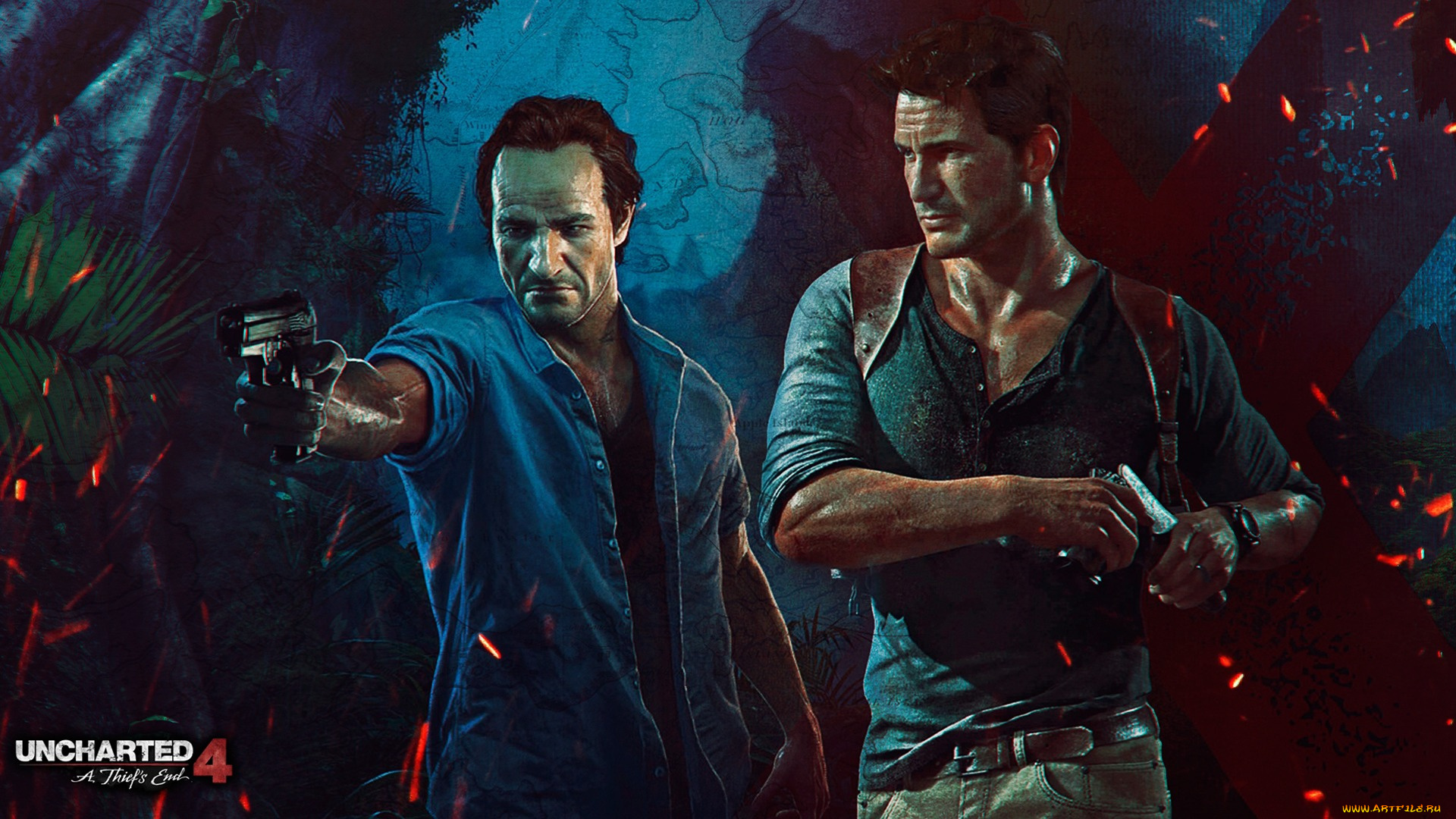 видео, игры, uncharted, 4, , a, thief`s, end, uncharted, 4, a, thief's, end