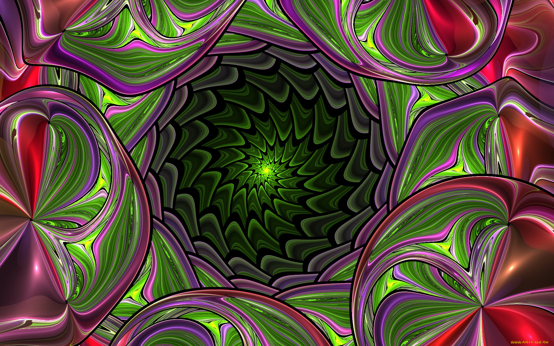 3д, графика, фракталы, , fractal, узор, фон, цвета