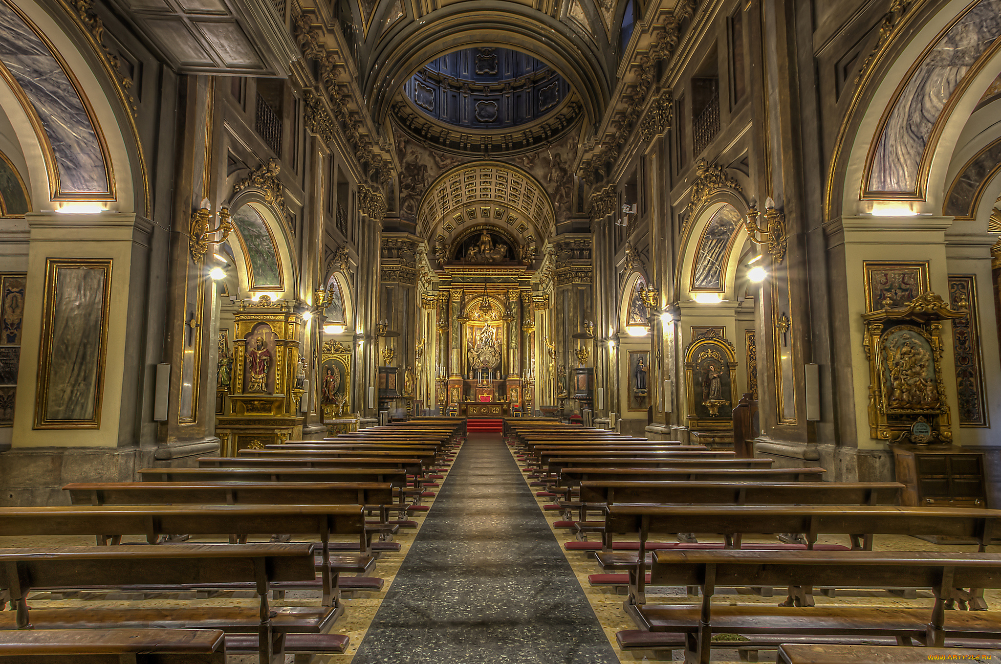 iglesia, de, san, jose&, 769, интерьер, убранство, , роспись, храма, храм