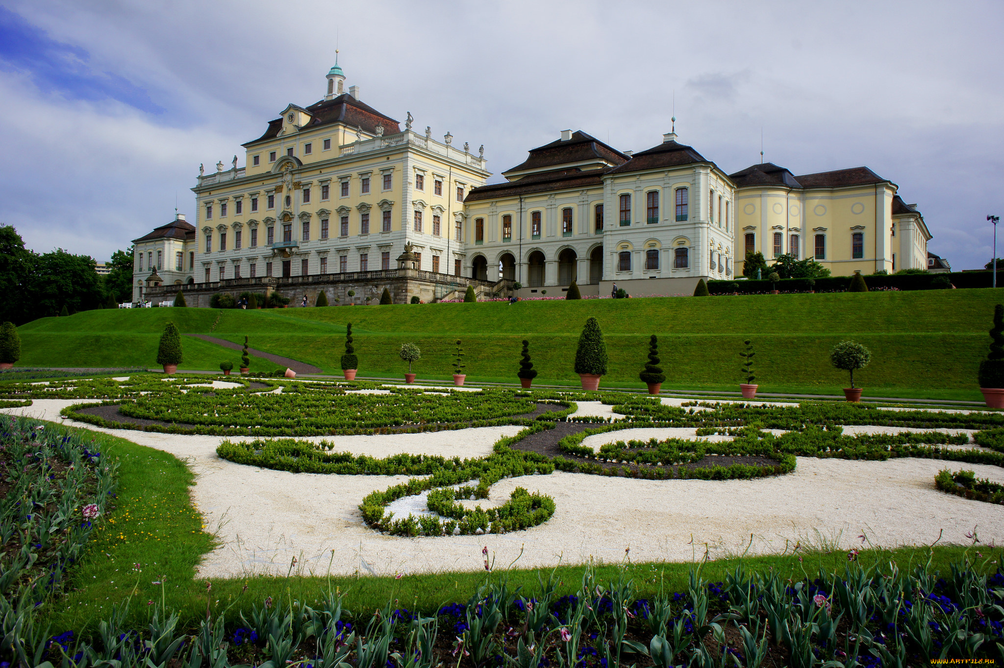ludwigsburg, palace, города, -, дворцы, , замки, , крепости, пригорок, парк, дворец