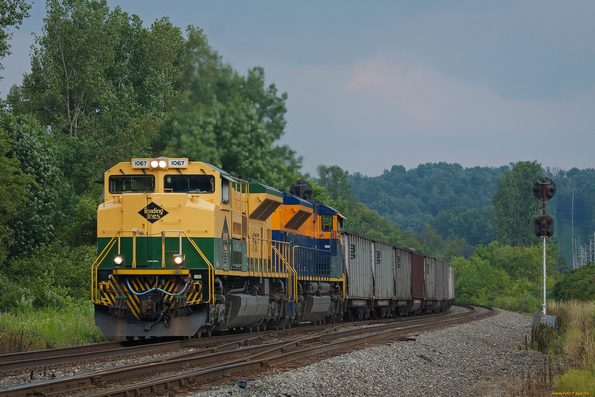 техника, поезда, состав, локомотив, дорога, железная