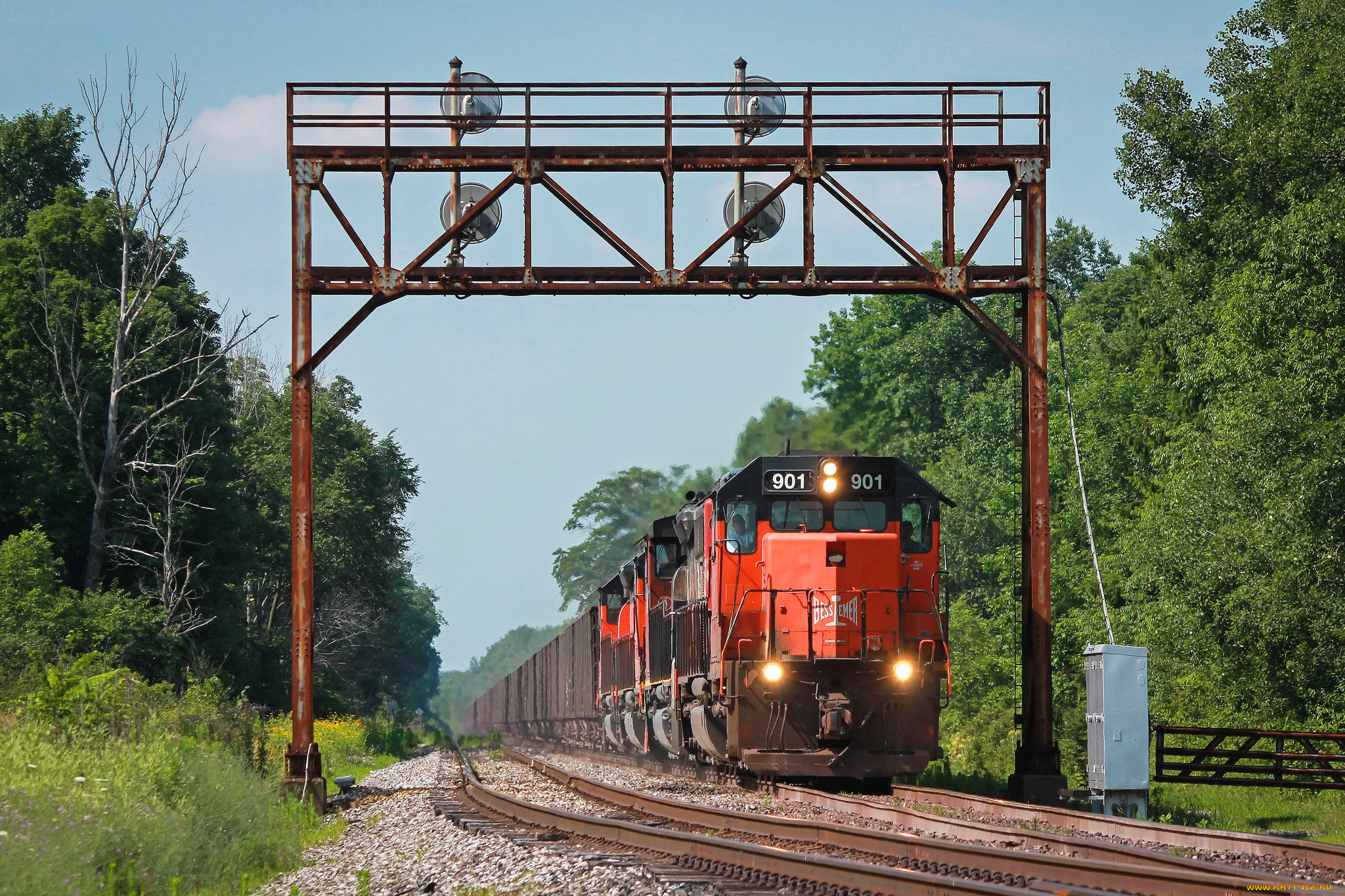 техника, поезда, железная, дорога, локомотив, состав