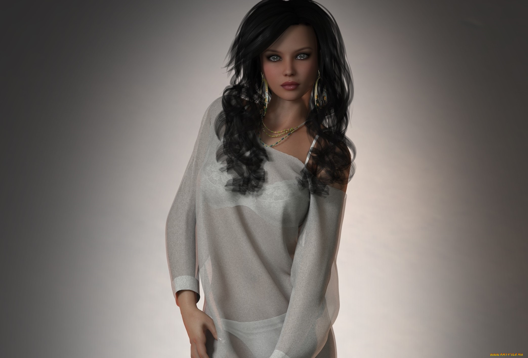 3д, графика, люди, , people, фон, взгляд, девушка