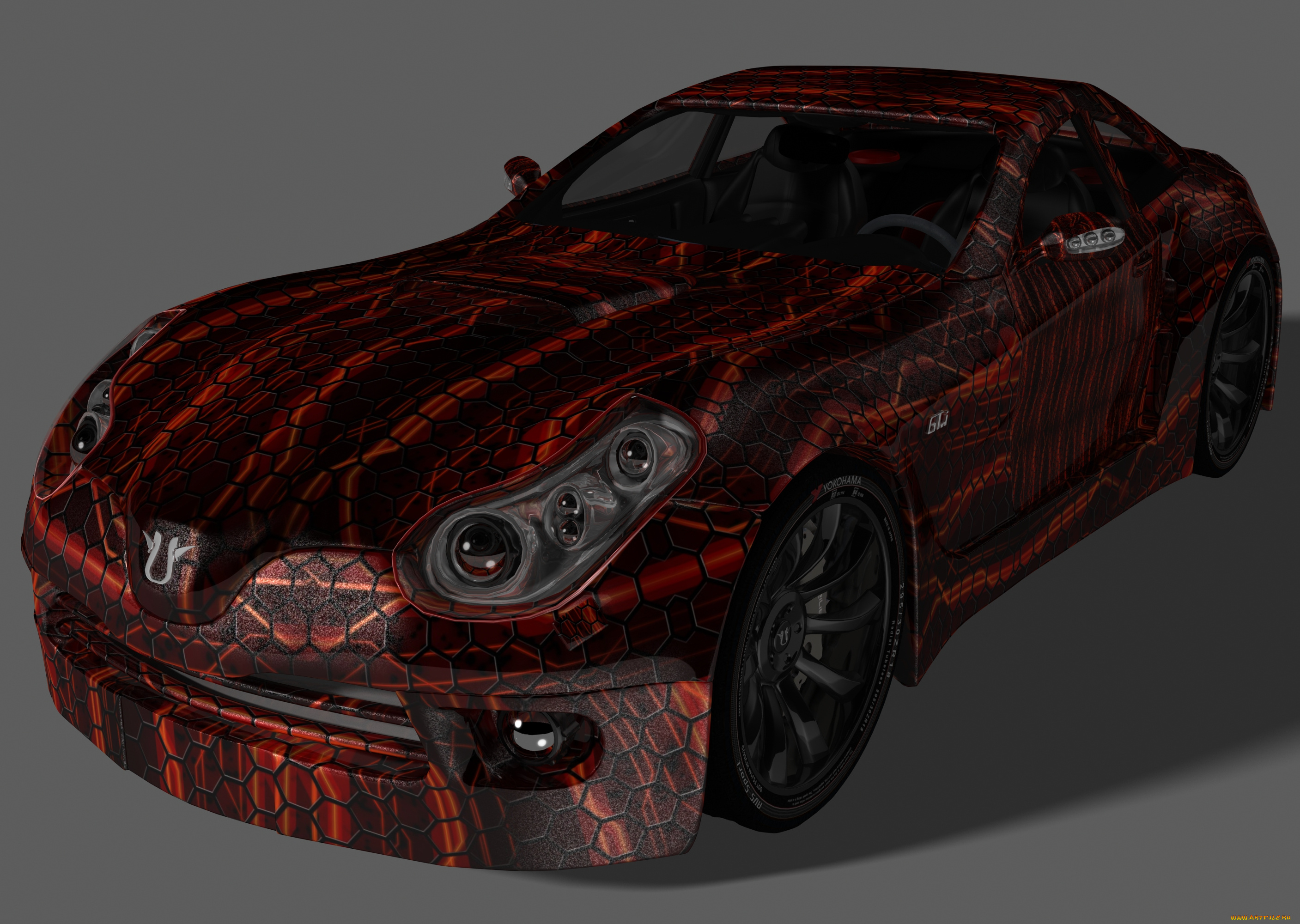 автомобили, 3д, автомобиль, фон