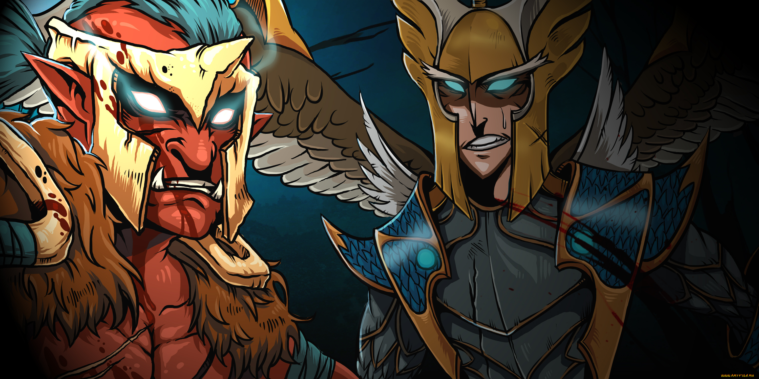 dota2, видео, игры, dota, 2, существа, крылья