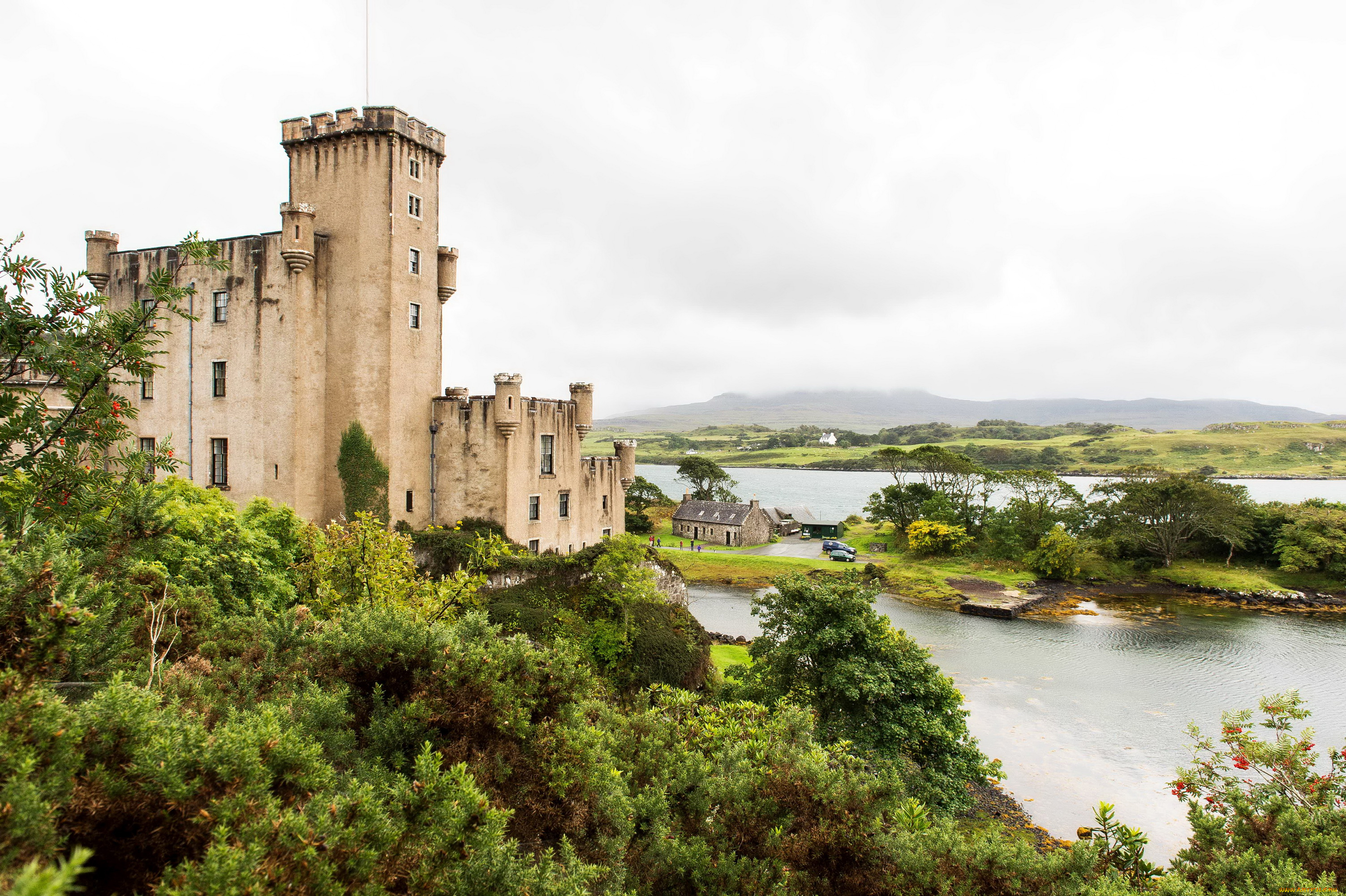 dunvegan, castle, города, замки, англии, пейзаж, шотландия, замок, scotland, castle, dunvegan
