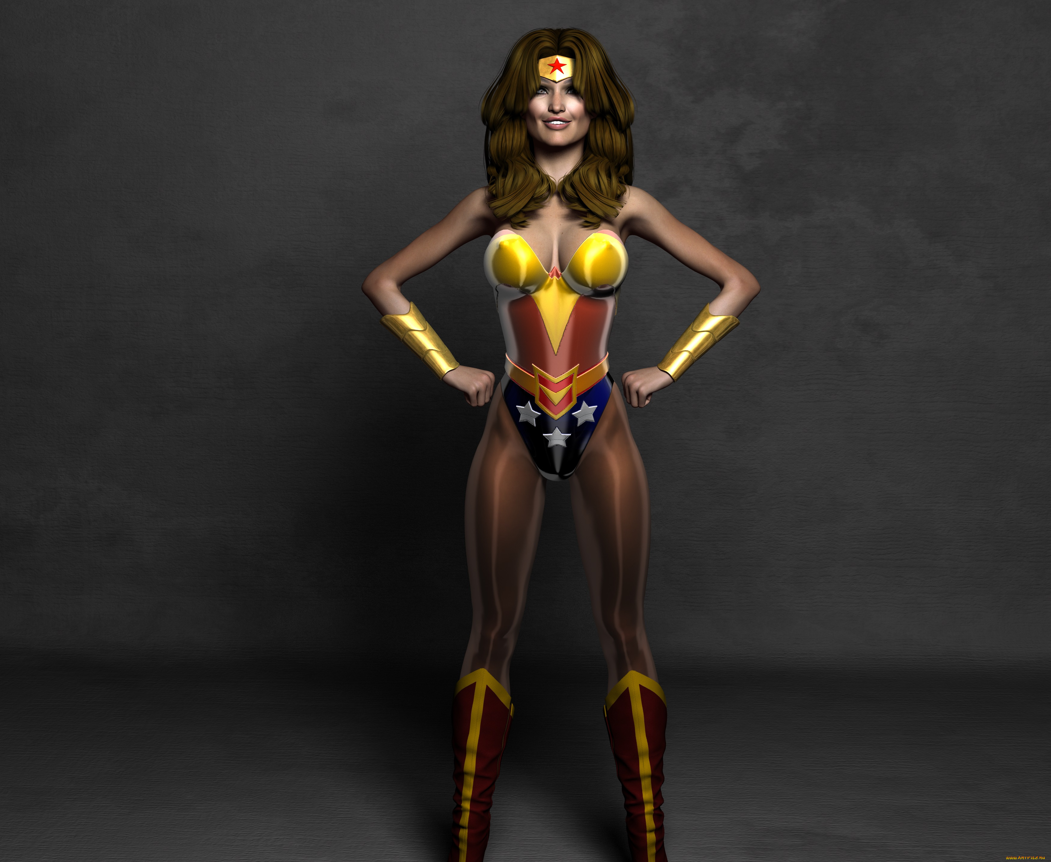 3д, графика, люди, , people, девушка, взгляд, супермен, фон