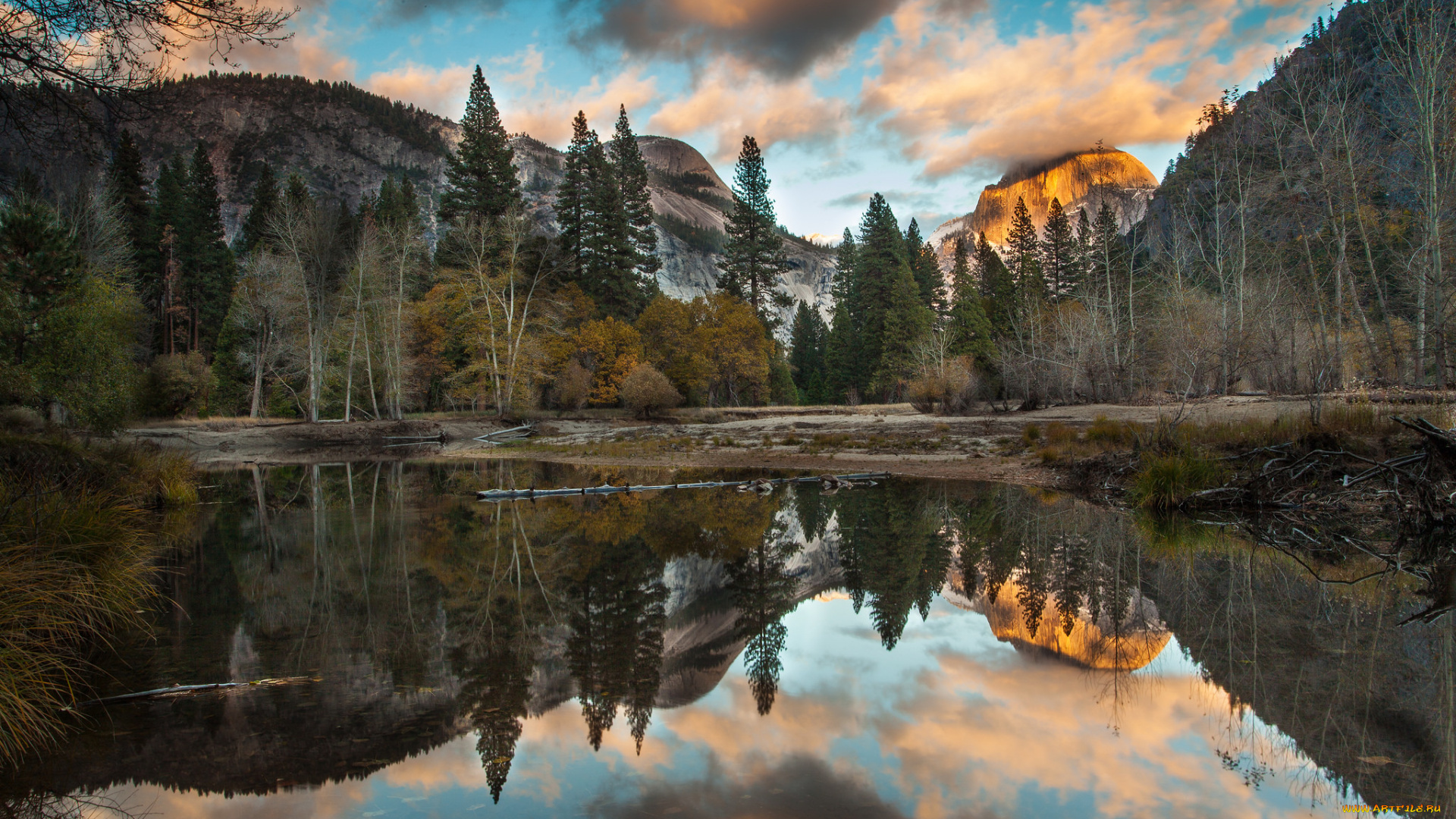 природа, реки, озера, горы, лес, река