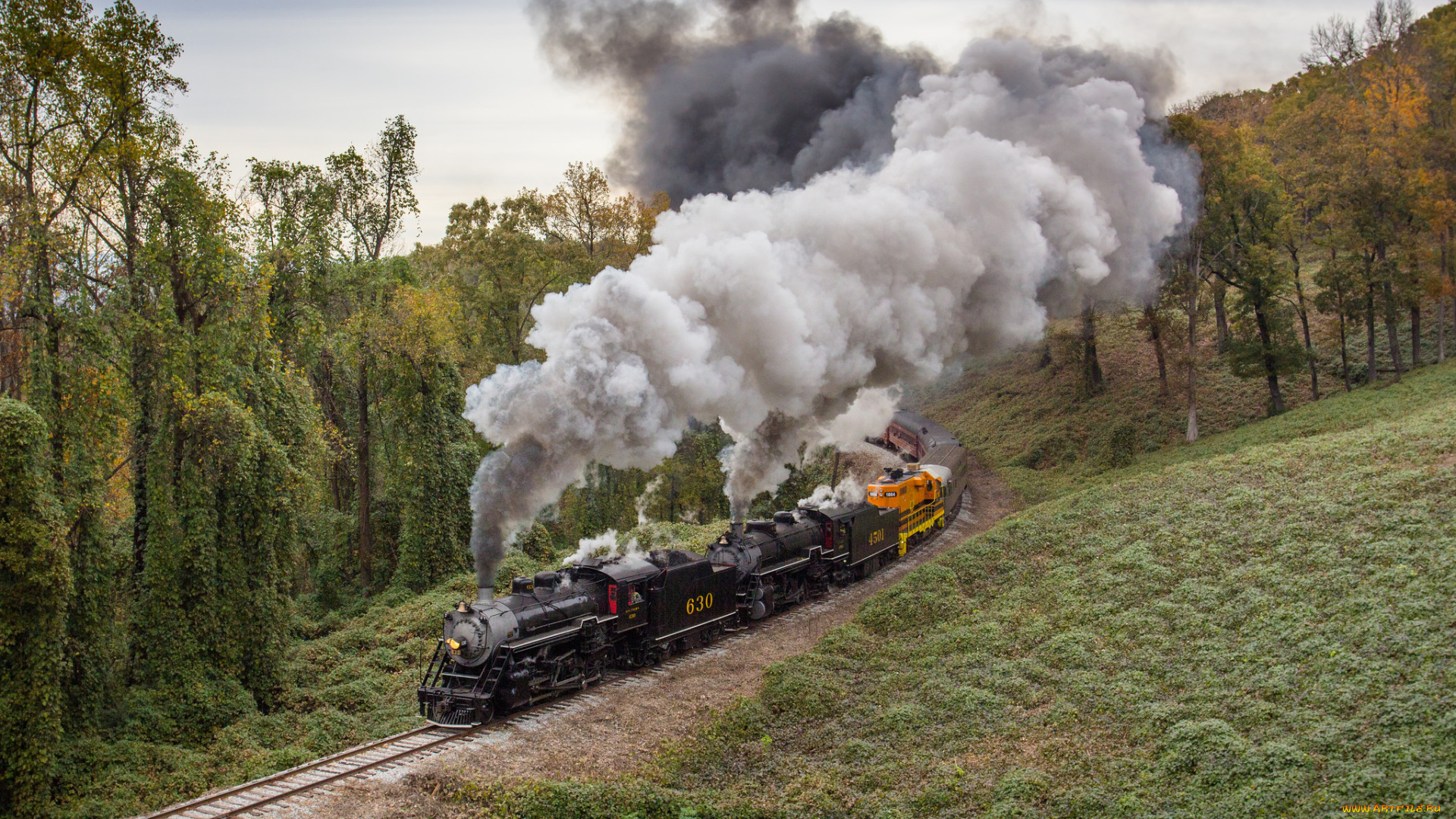 техника, паровозы, паровоз, рельсы, дорога, железная