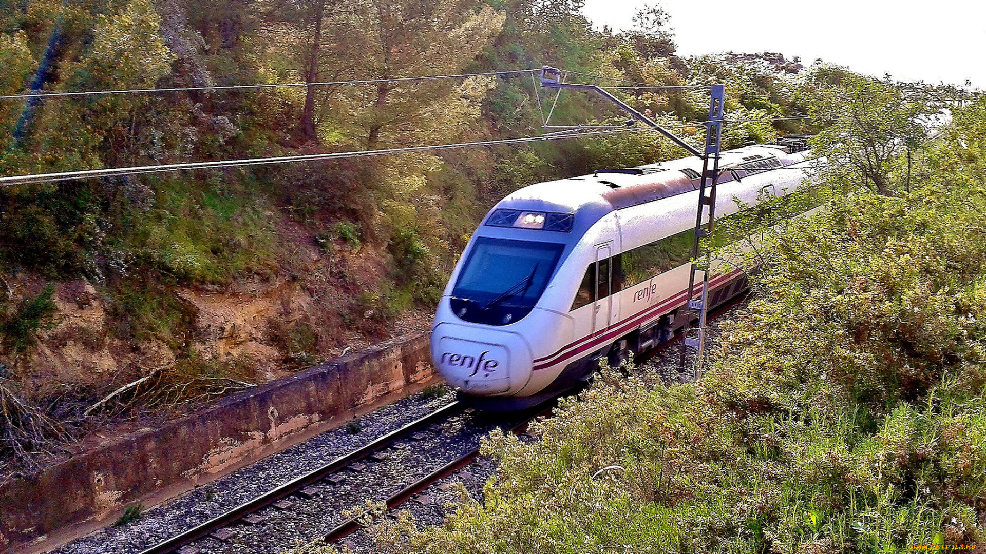 техника, поезда, локомотив, рельсы, дорога, железная, состав