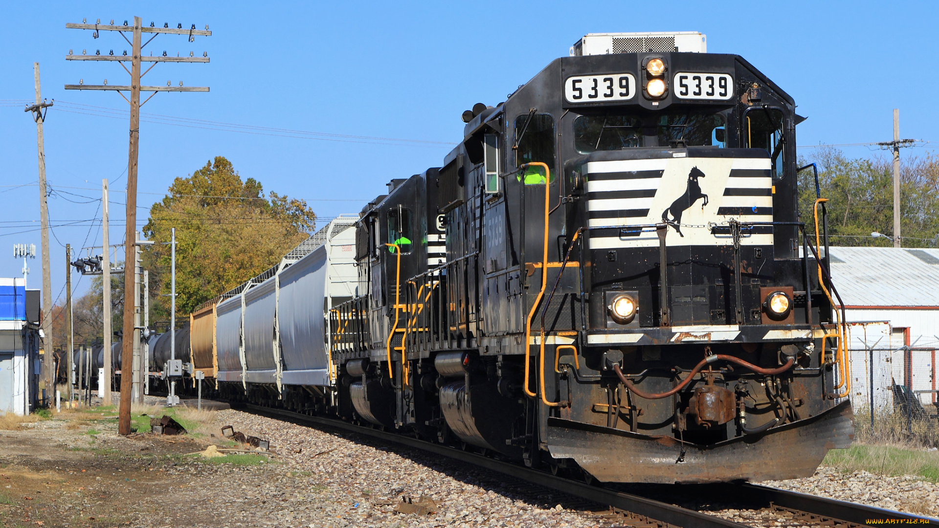 техника, поезда, железная, дорога, рельсы, локомотив, состав