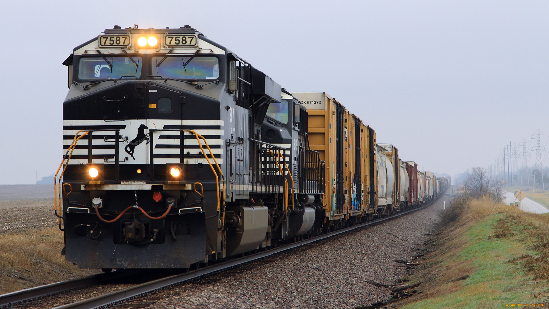 техника, поезда, железная, дорога, рельсы, локомотив, состав