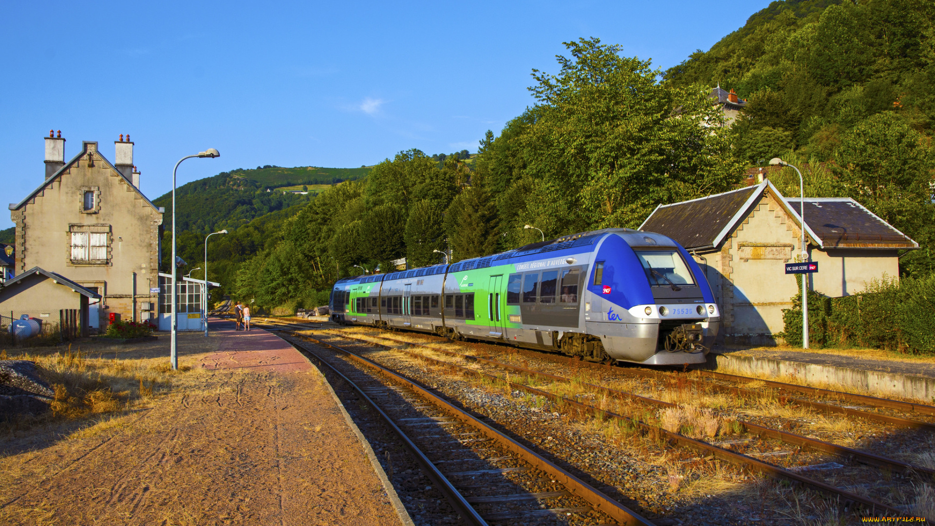 техника, поезда, железная, дорога, рельсы, локомотив, состав