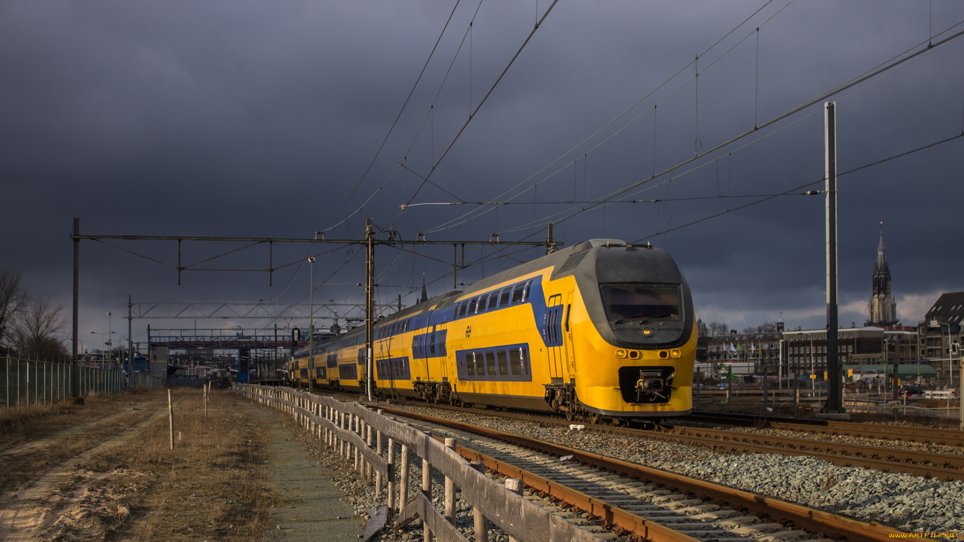 техника, поезда, железная, дорога, рельсы, локомотив, состав