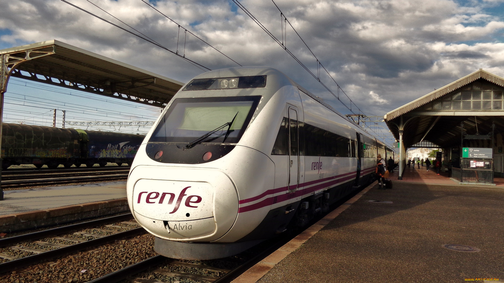 техника, поезда, железная, дорога, рельсы, локомотив, состав