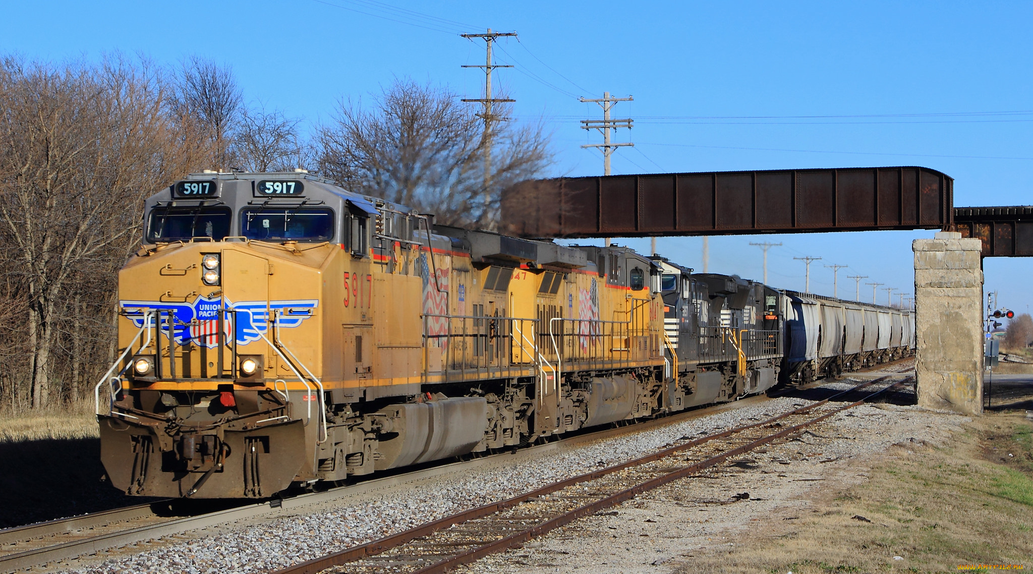 техника, поезда, железная, дорога, рельсы, локомотив, состав