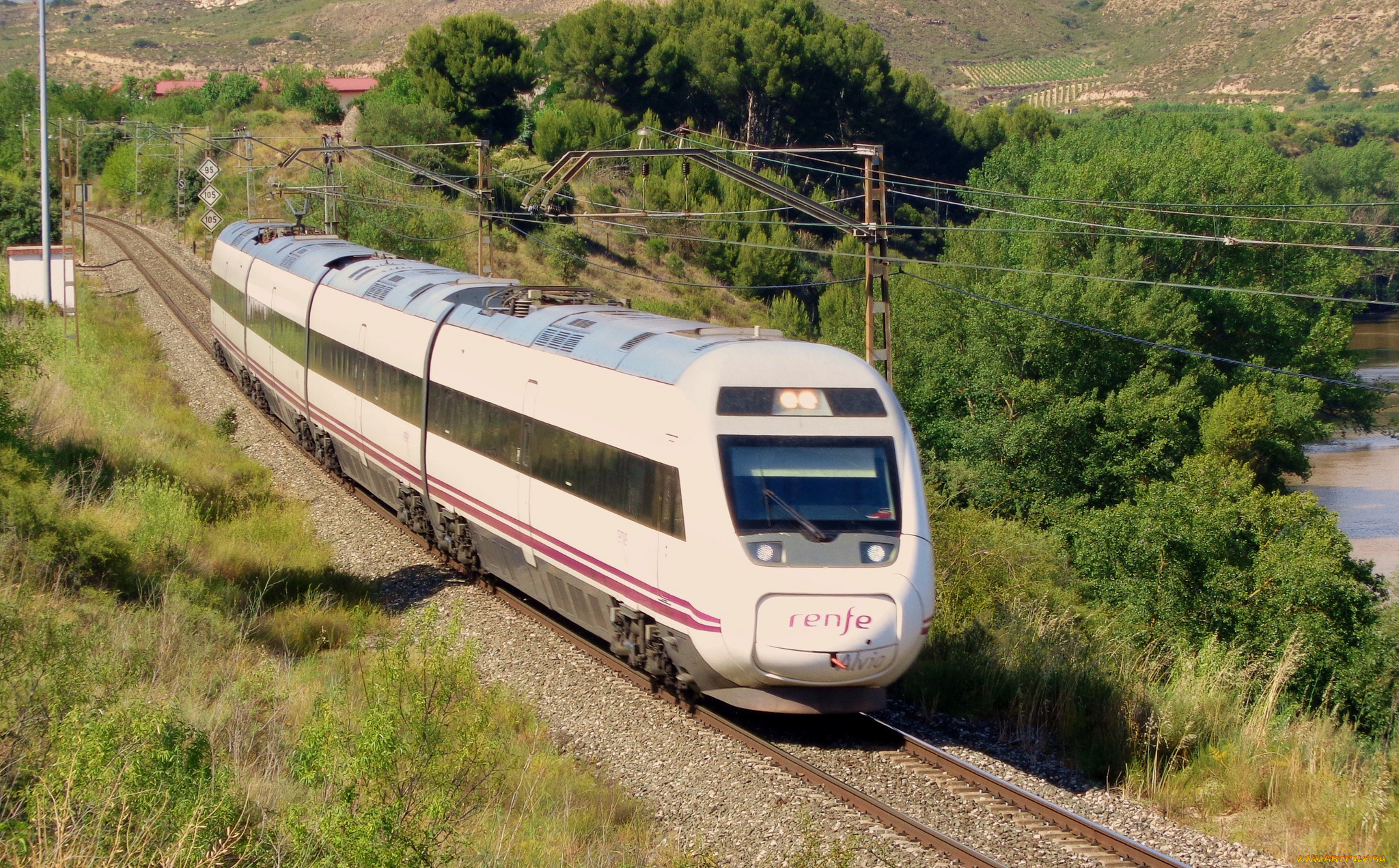 техника, поезда, железная, дорога, рельсы, локомотив, состав