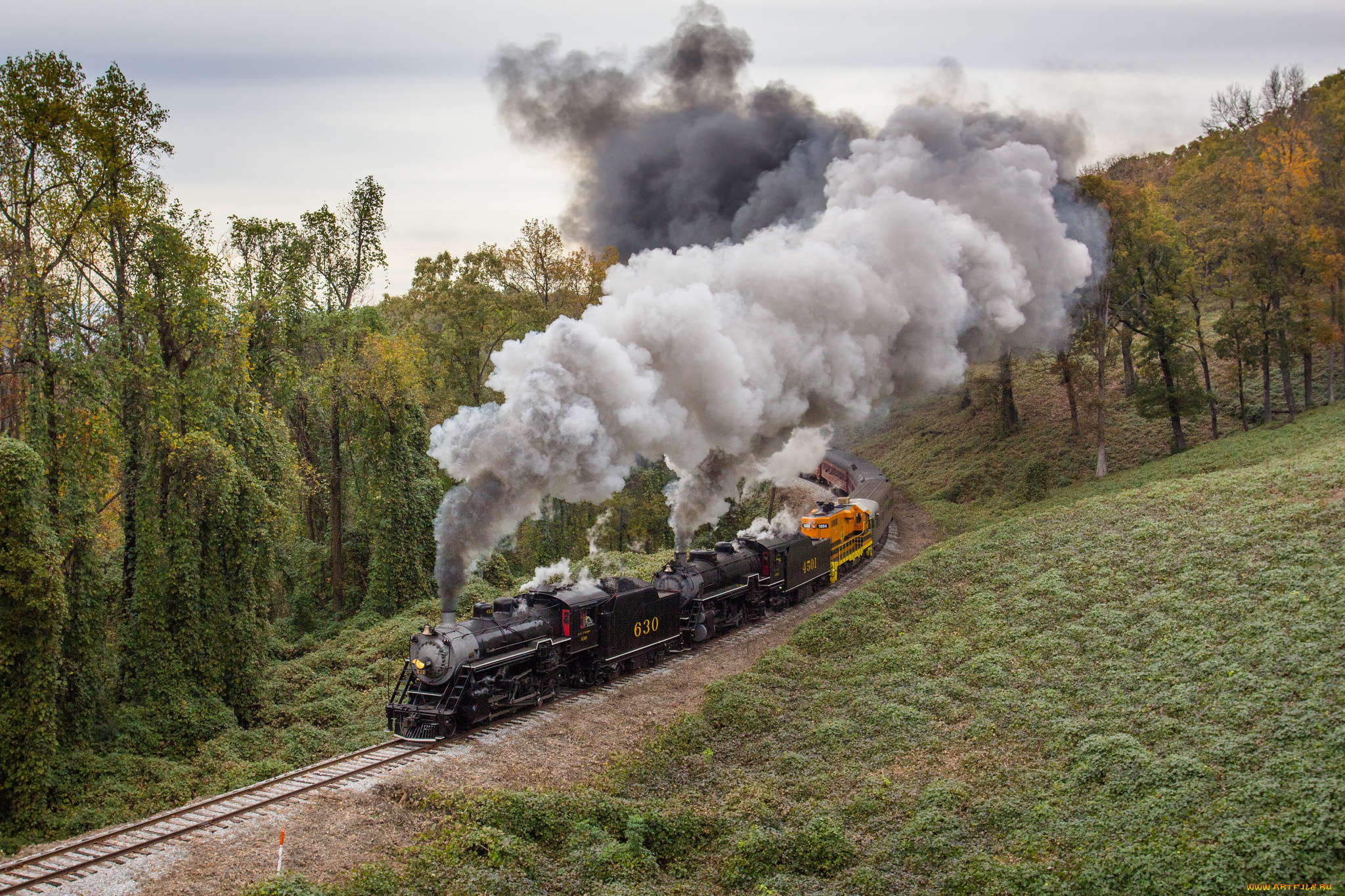 техника, паровозы, паровоз, рельсы, дорога, железная