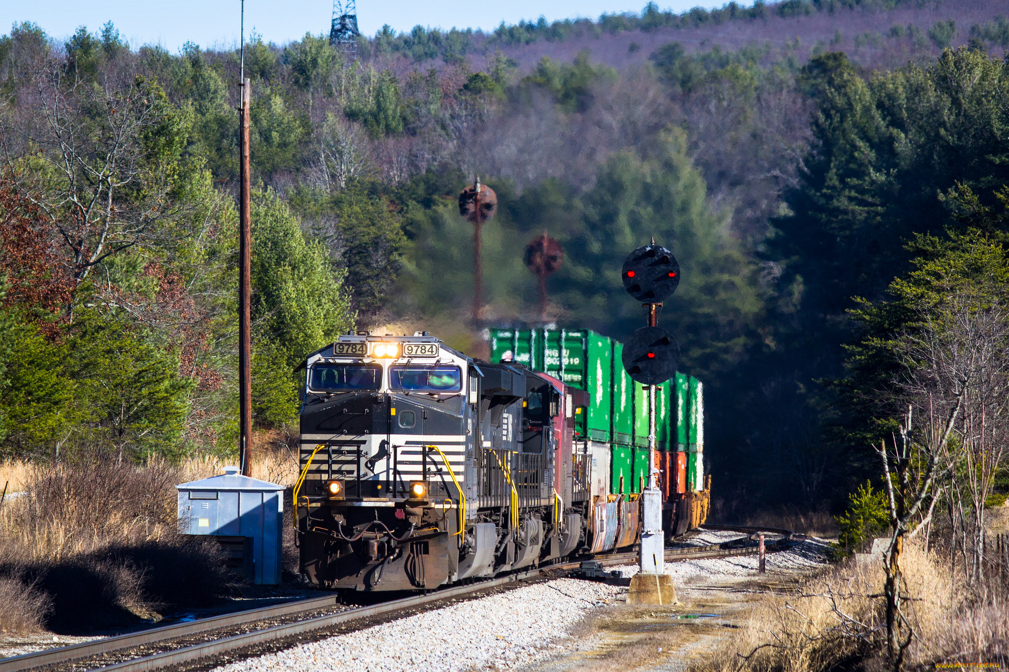 техника, поезда, железная, дорога, рельсы, локомотив, состав