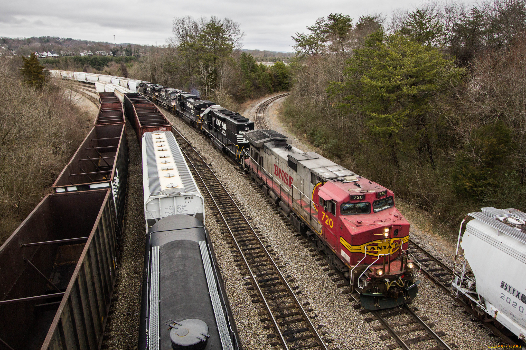 техника, поезда, железная, дорога, рельсы, локомотив, состав