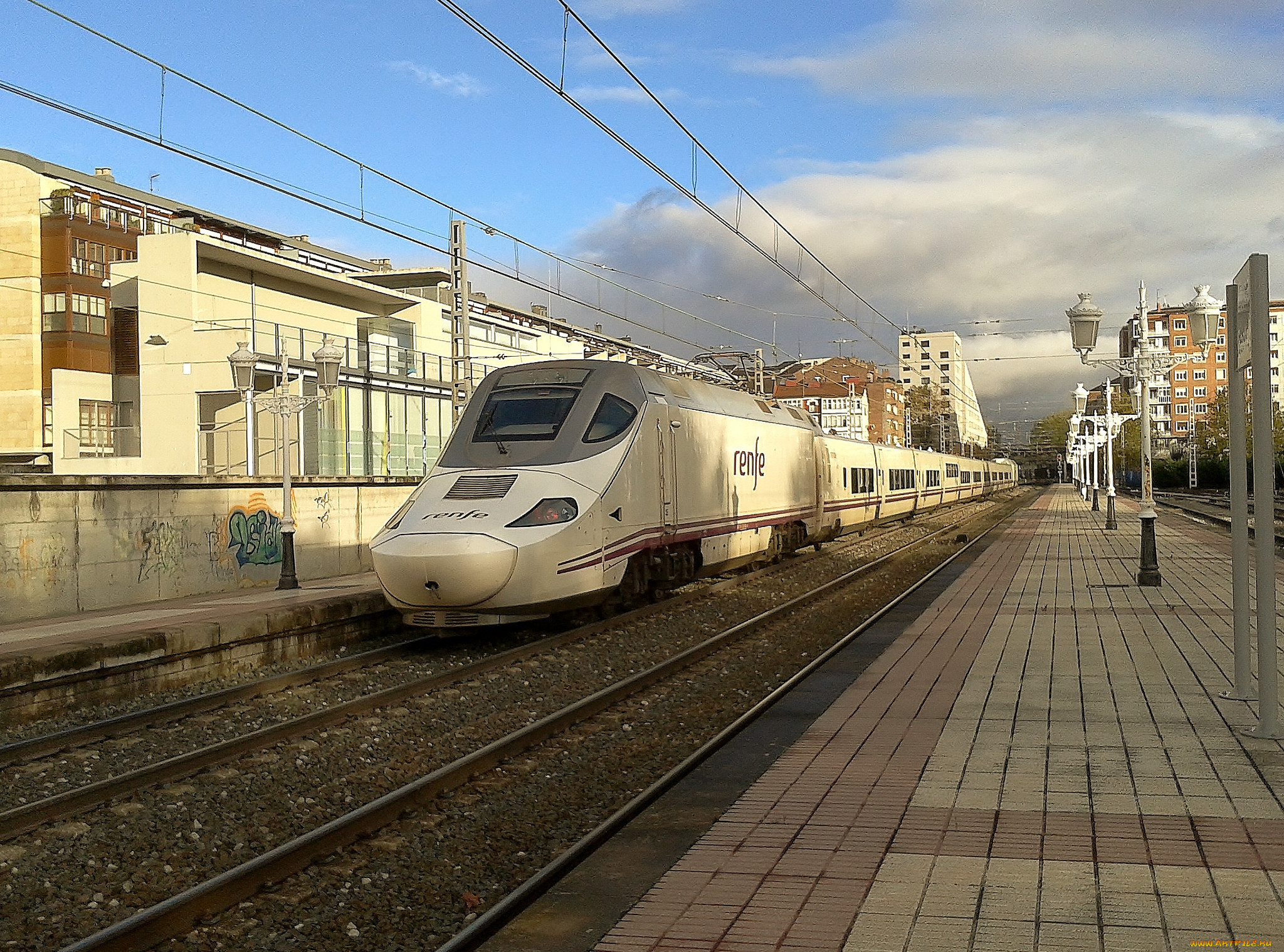 техника, поезда, дорога, локомотив, железная, рельсы, состав