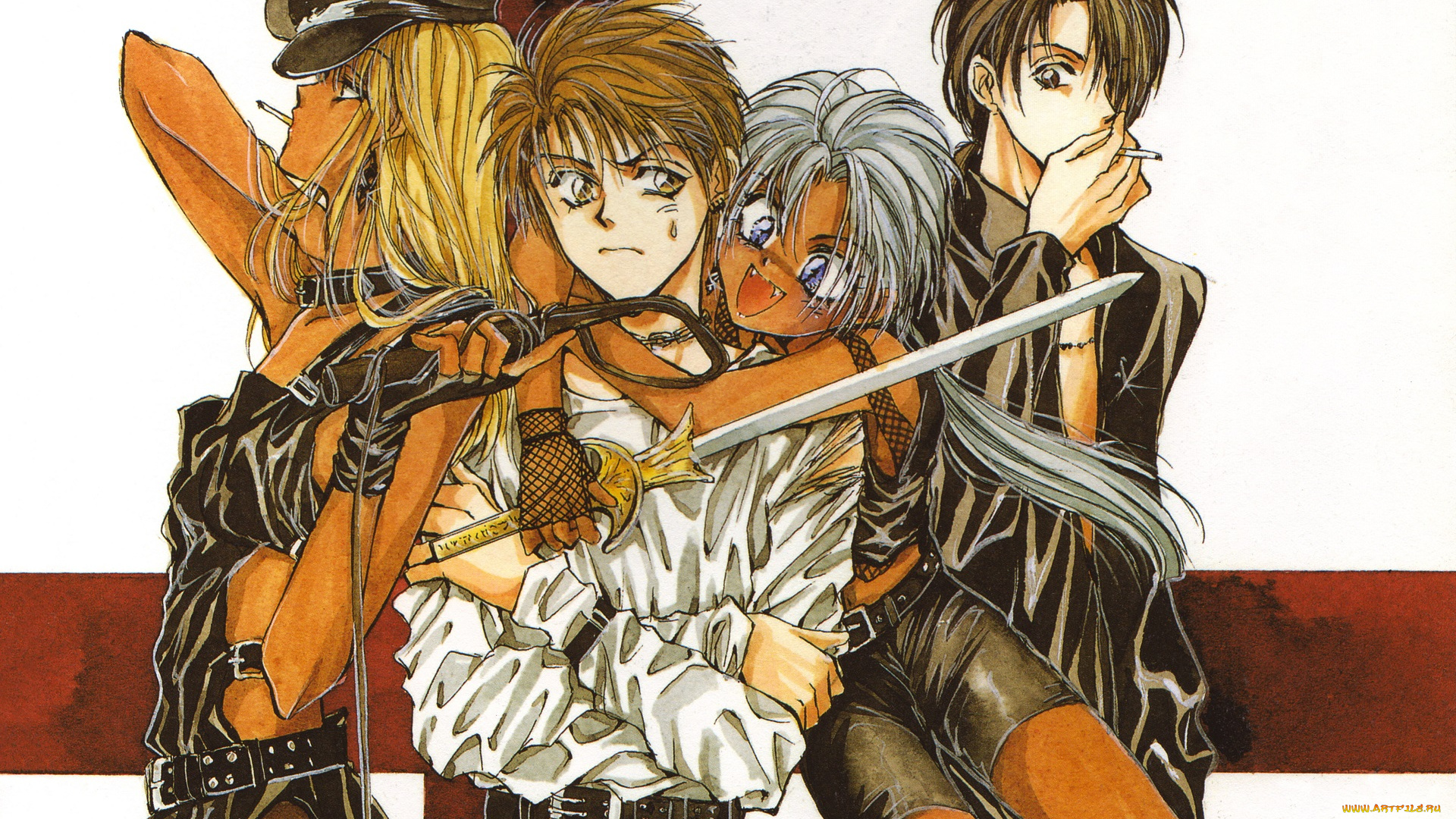 аниме, angel, sanctuary, парни