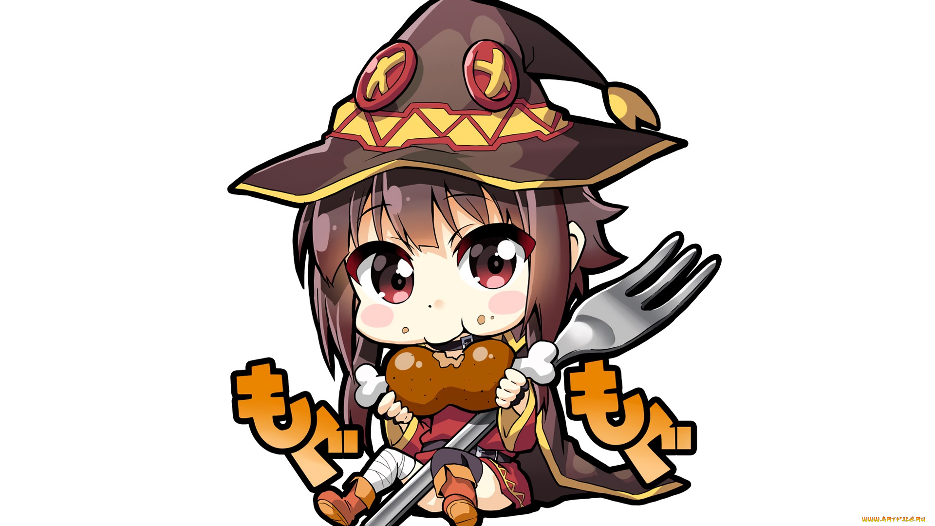 аниме, kono, subarashii, sekai, ni, shukufuku, wo, девушка, взгляд, фон