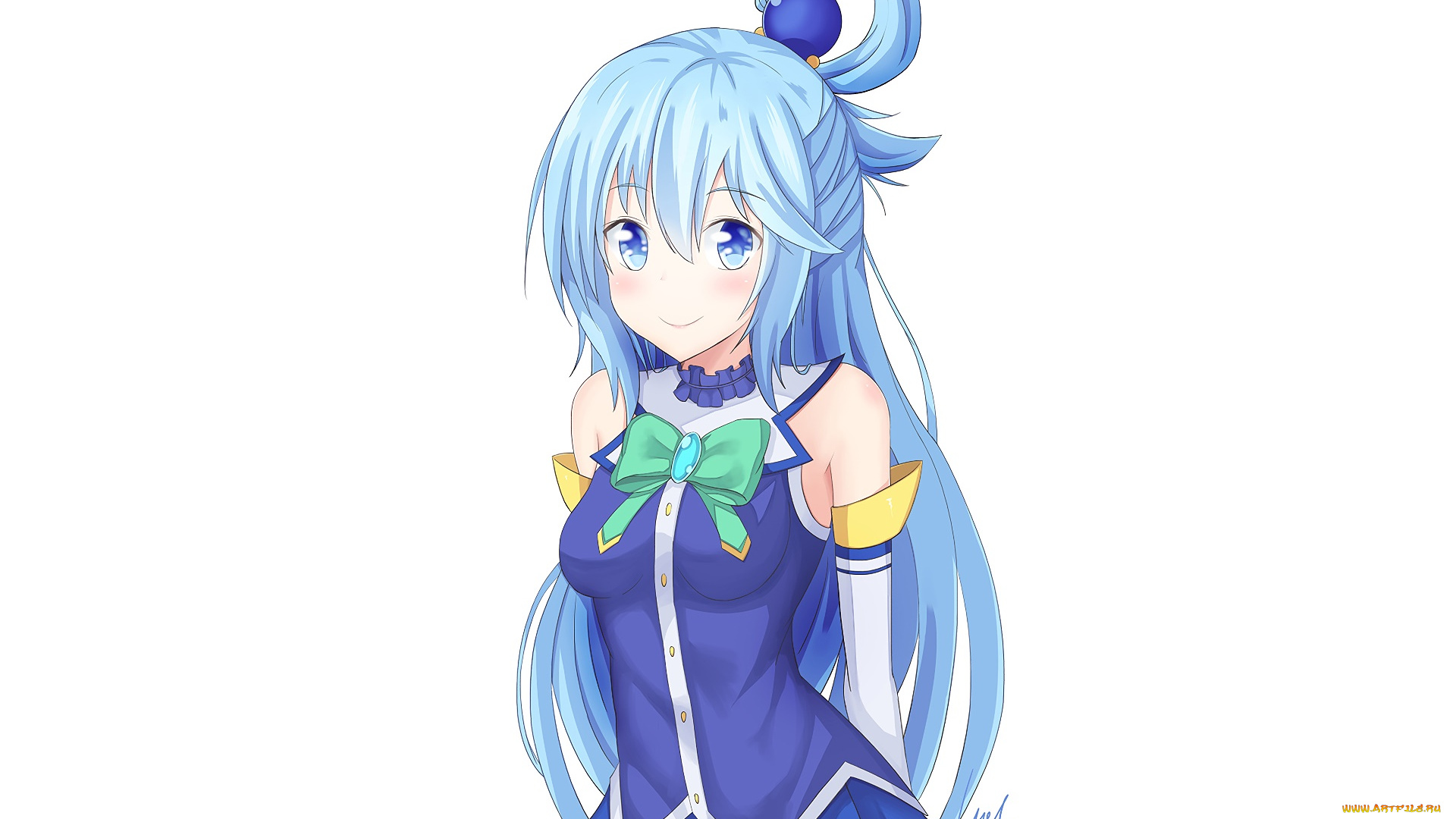 аниме, kono, subarashii, sekai, ni, shukufuku, wo, девушка, взгляд, фон