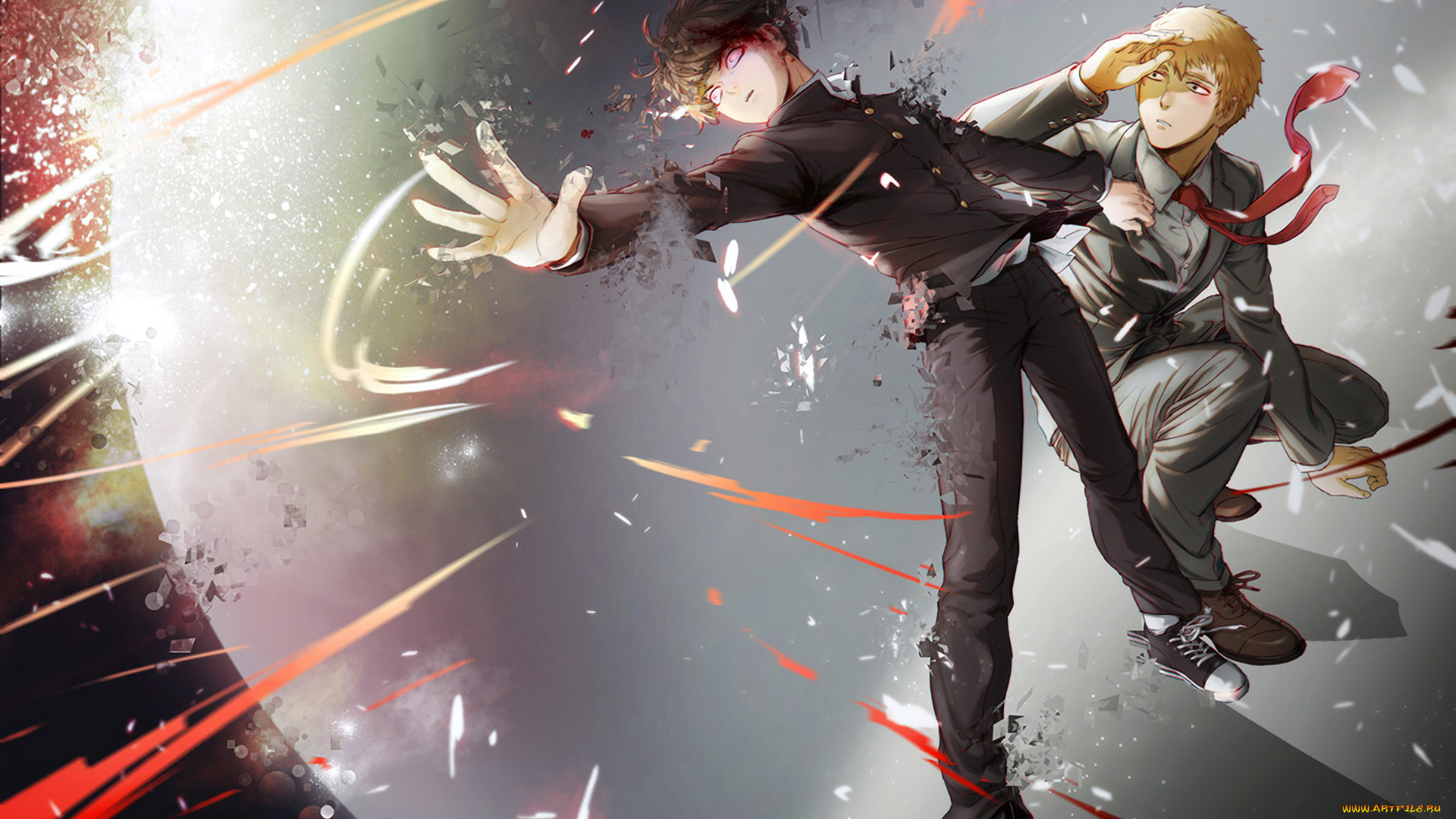 аниме, mob, psycho, 100, кагеяма, шигео, рейген, аратака