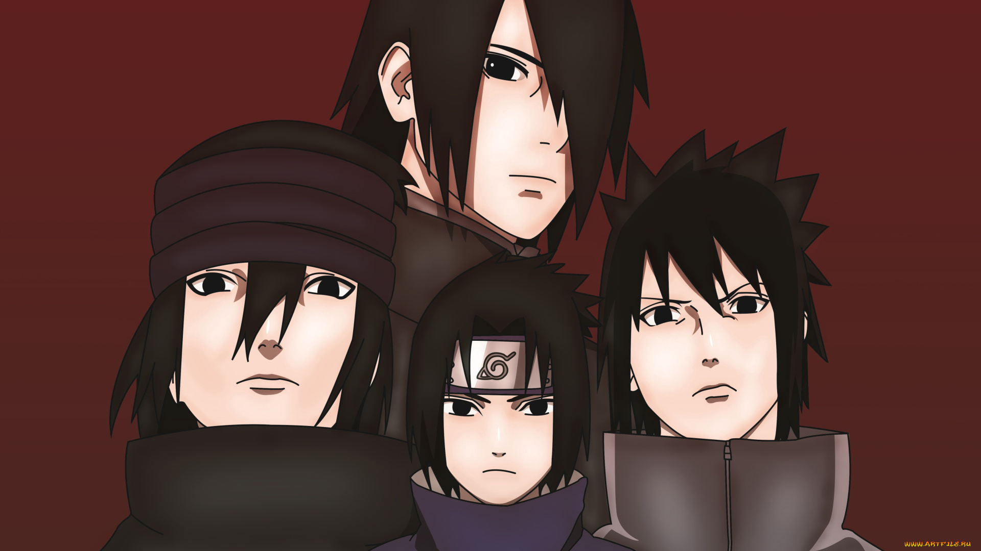 аниме, naruto, саске, учиха