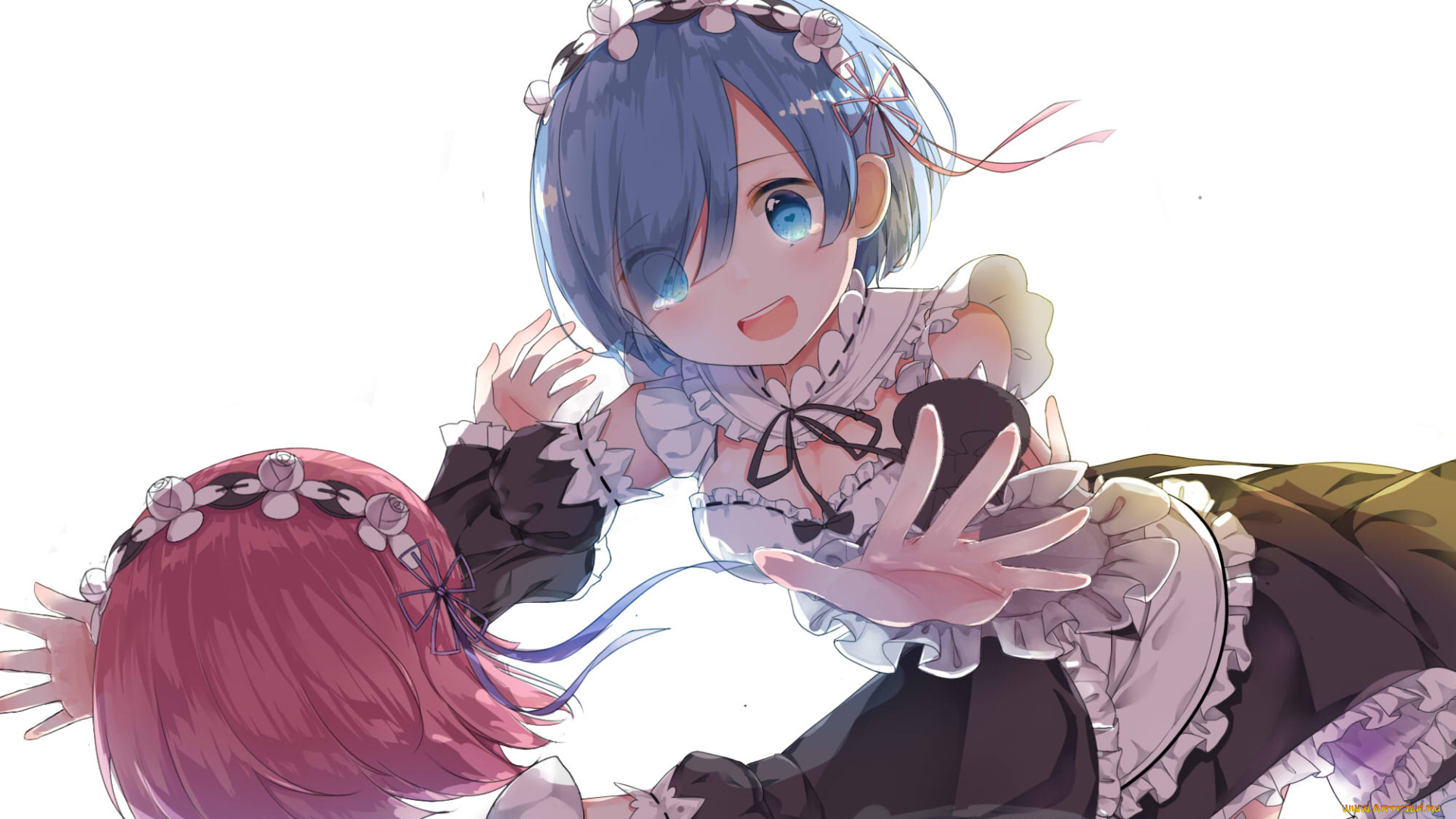 аниме, re, , zero, kara, hajimeru, isekai, seikatsu, фон, взгляд, девушка