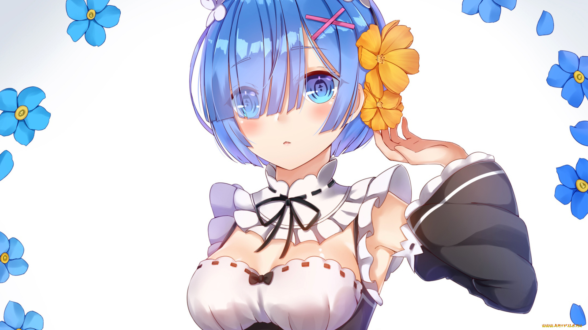 аниме, re, , zero, kara, hajimeru, isekai, seikatsu, девушка, фон, взгляд