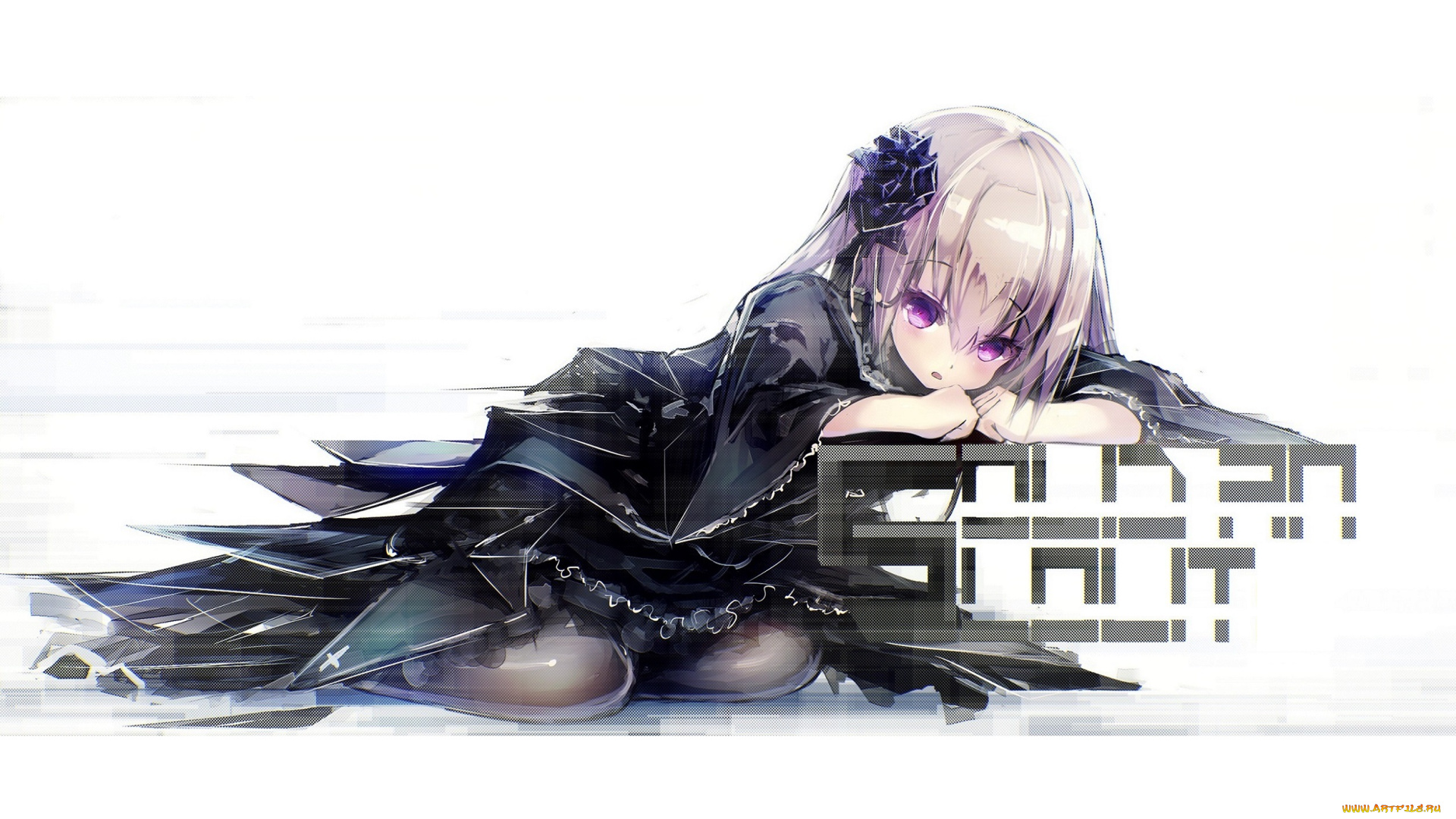 аниме, rozen, maiden, девушка, цветок