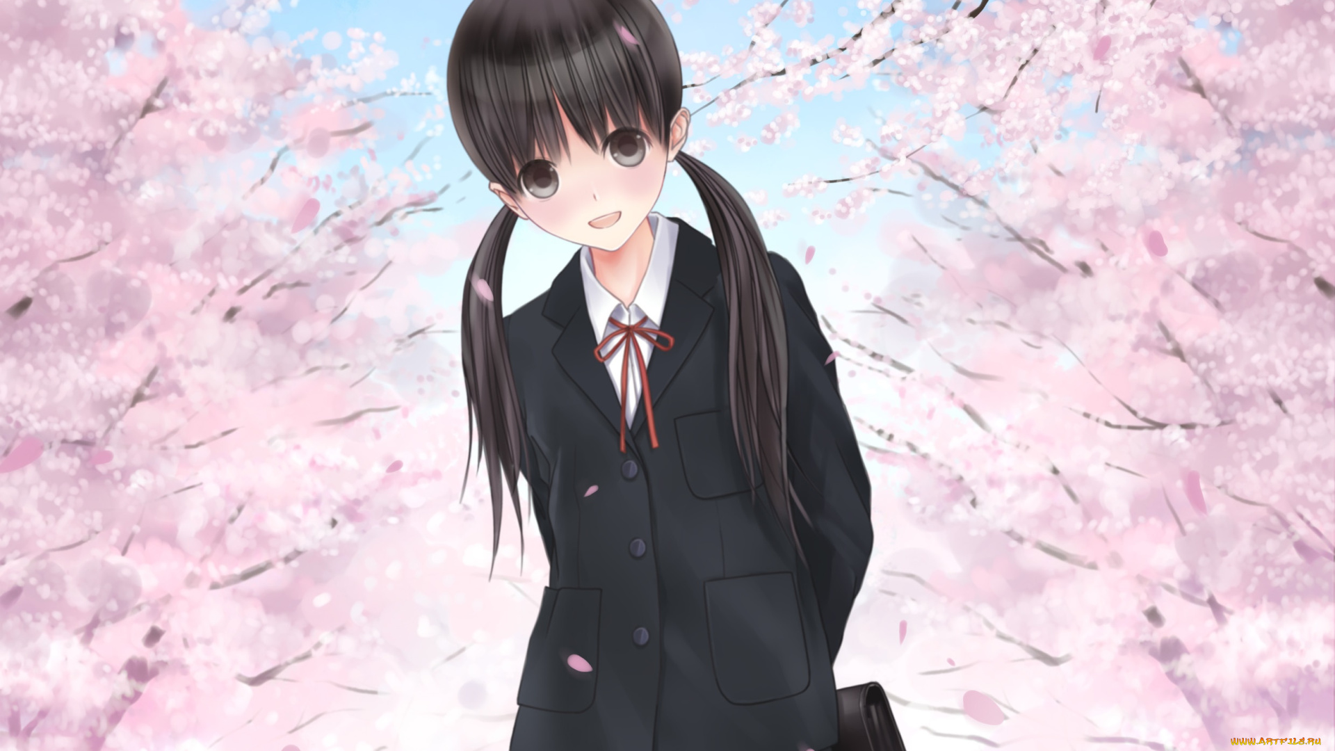 аниме, unknown, , другое, девушка, фон, взгляд