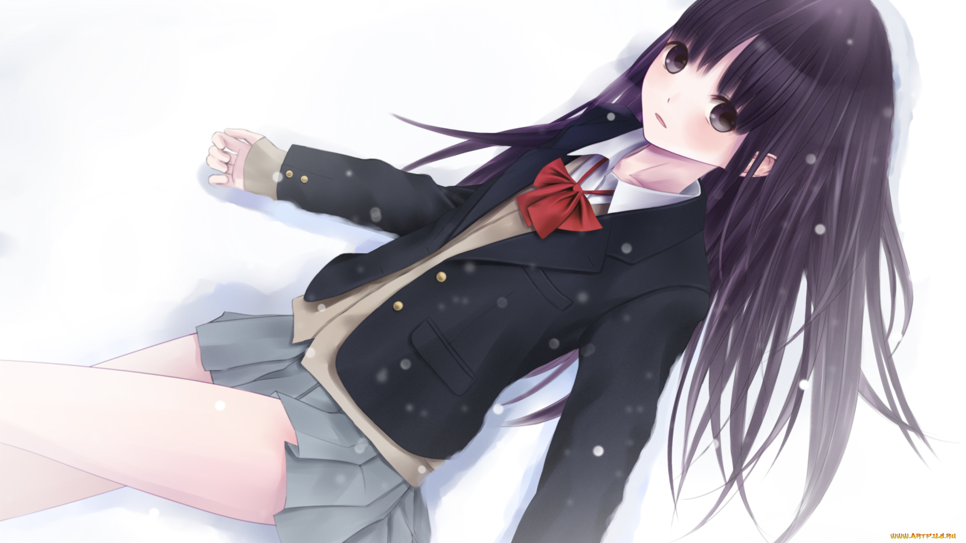 аниме, unknown, , другое, фон, взгляд, девушка