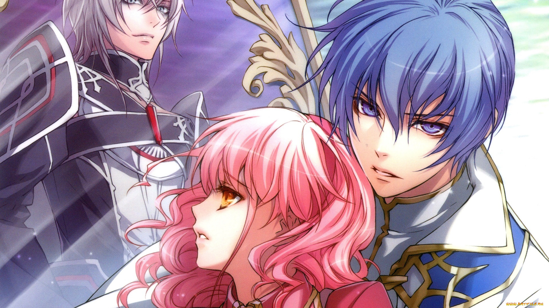 аниме, wand, of, fortune, зеркало, парни, девушка