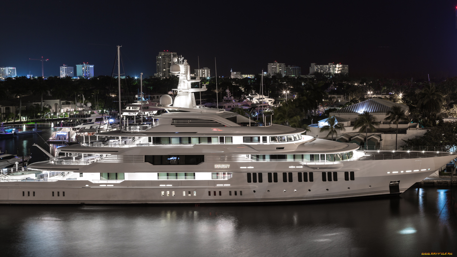 infinity, yacht, -, pier, 66, fort, lauderdale, корабли, Яхты, суперяхта
