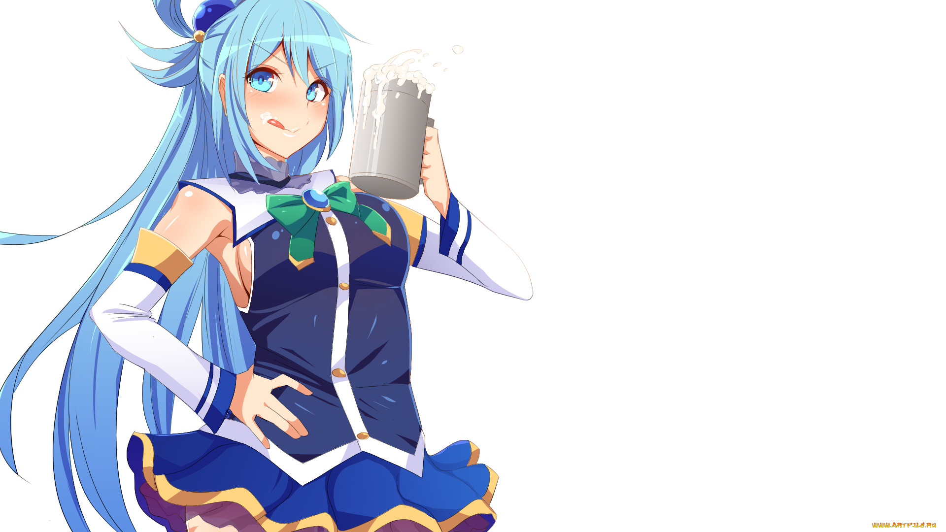 kono, subarashii, sekai, ni, shukufuku, wo, аниме, взгляд, девушка, фон