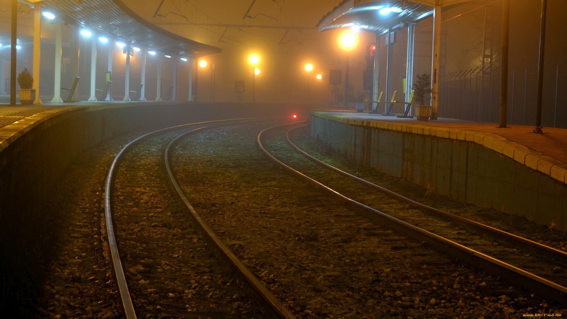 разное, транспортные, средства, и, магистрали, железная, дорога, станция, ночь, город