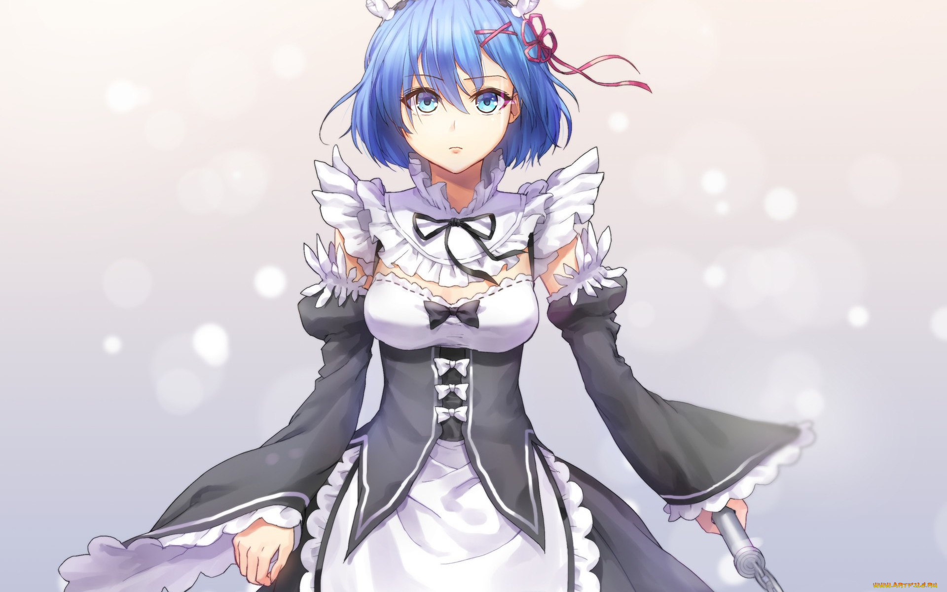 аниме, re, , zero, kara, hajimeru, isekai, seikatsu, фон, взгляд, девушка