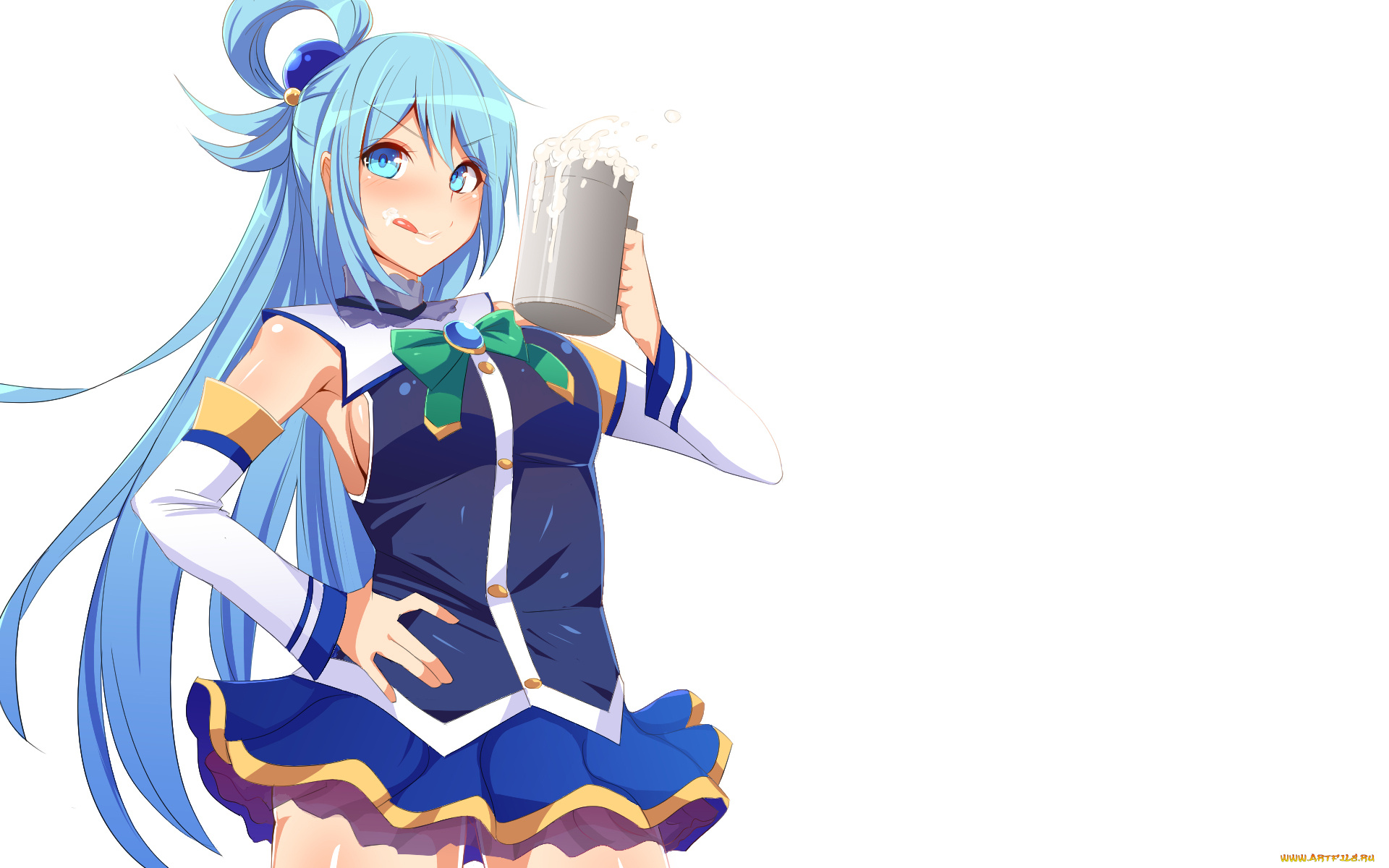 kono, subarashii, sekai, ni, shukufuku, wo, аниме, взгляд, девушка, фон