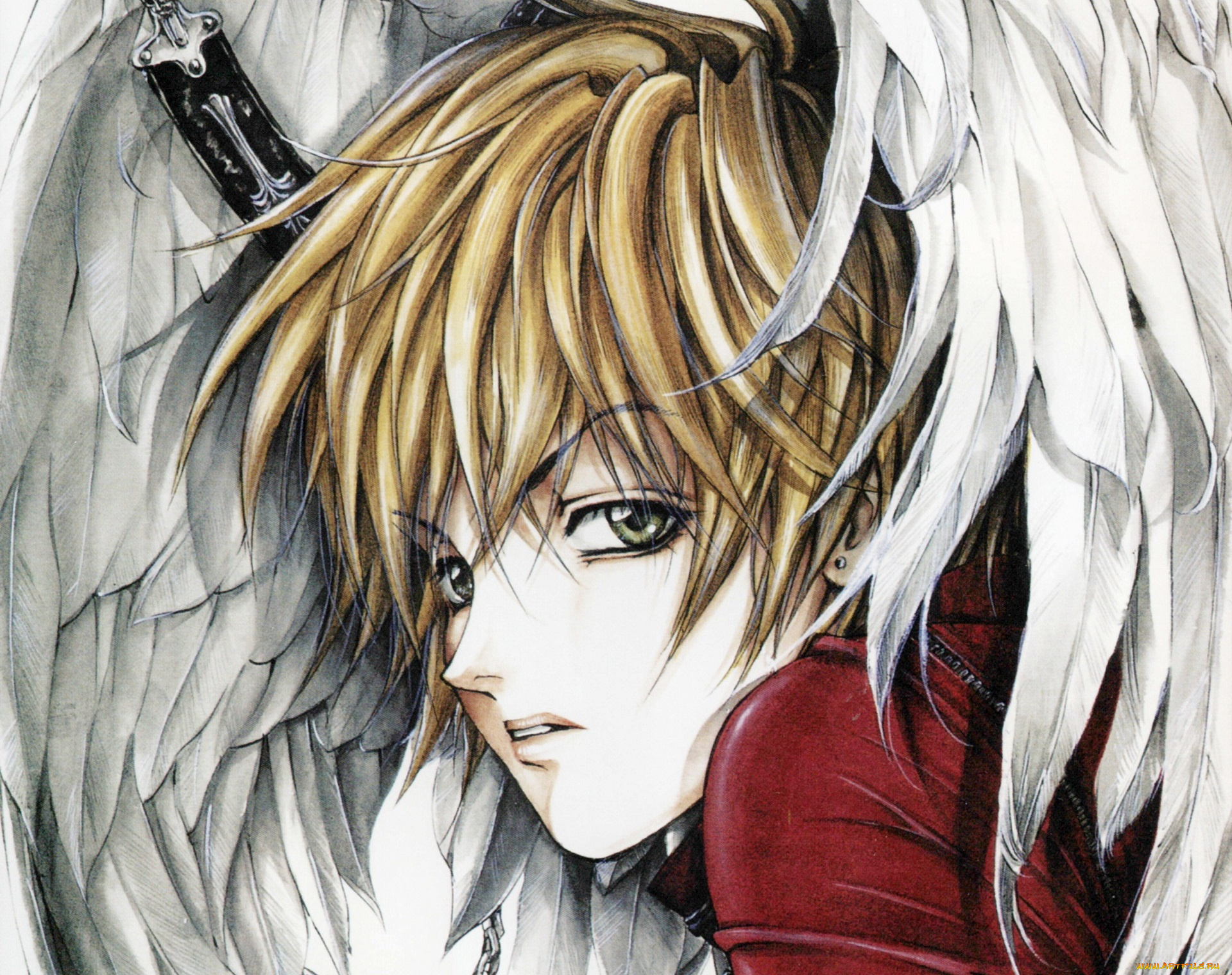 аниме, angel, sanctuary, ангел