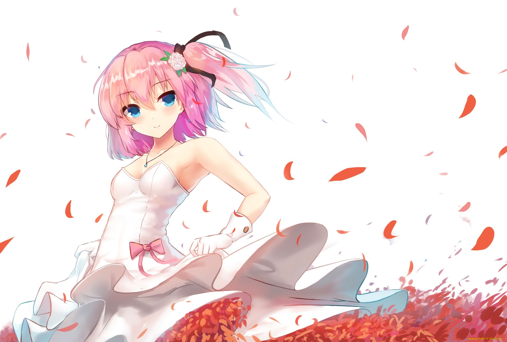 аниме, unknown, , другое, фон, взгляд, девушка